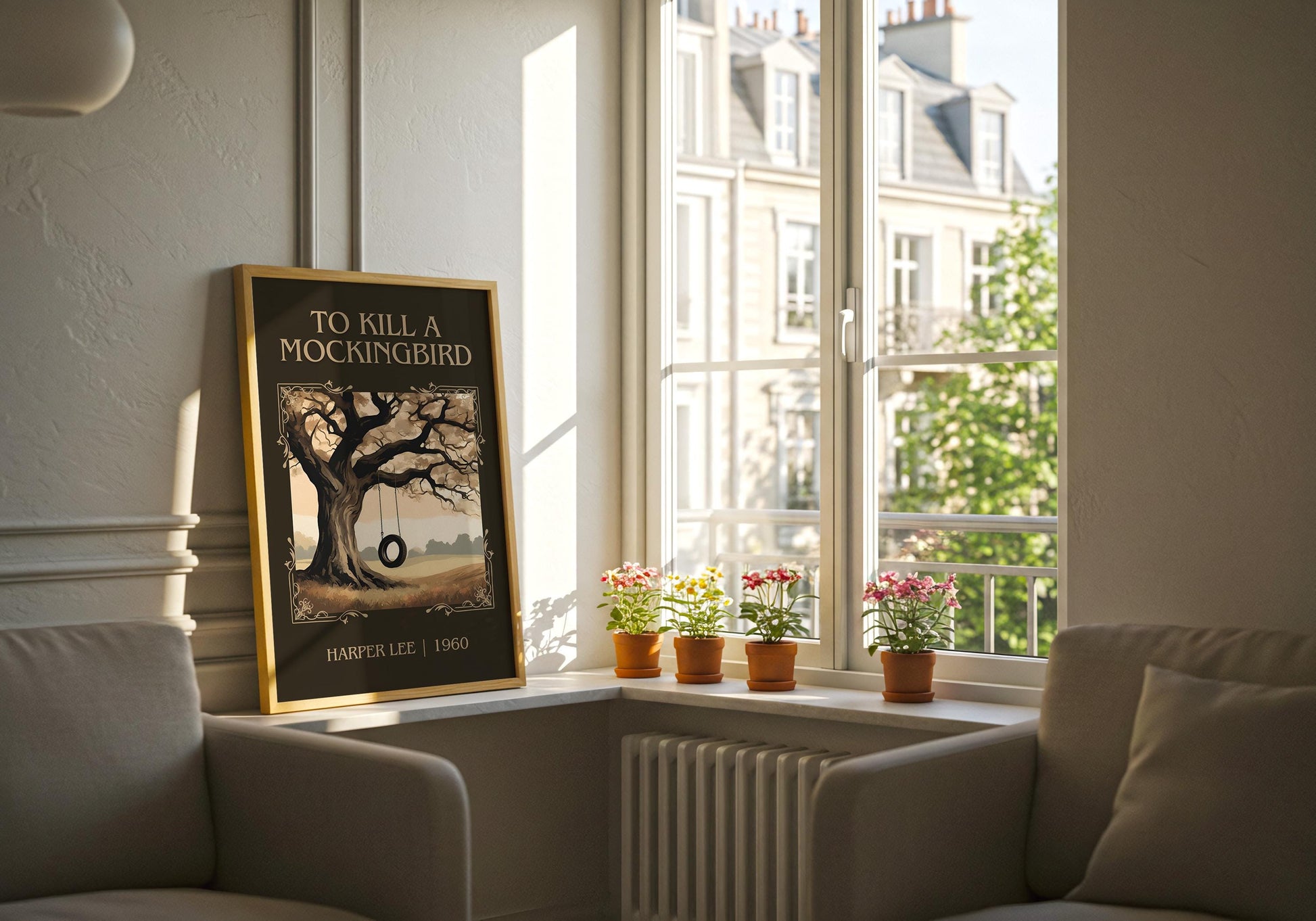 To Kill A Mockingbird by Harper Lee High Quality Poster Print. Free Delivery Wall Art. Author&Title Graphic Book/Novel Minimalist Home Art