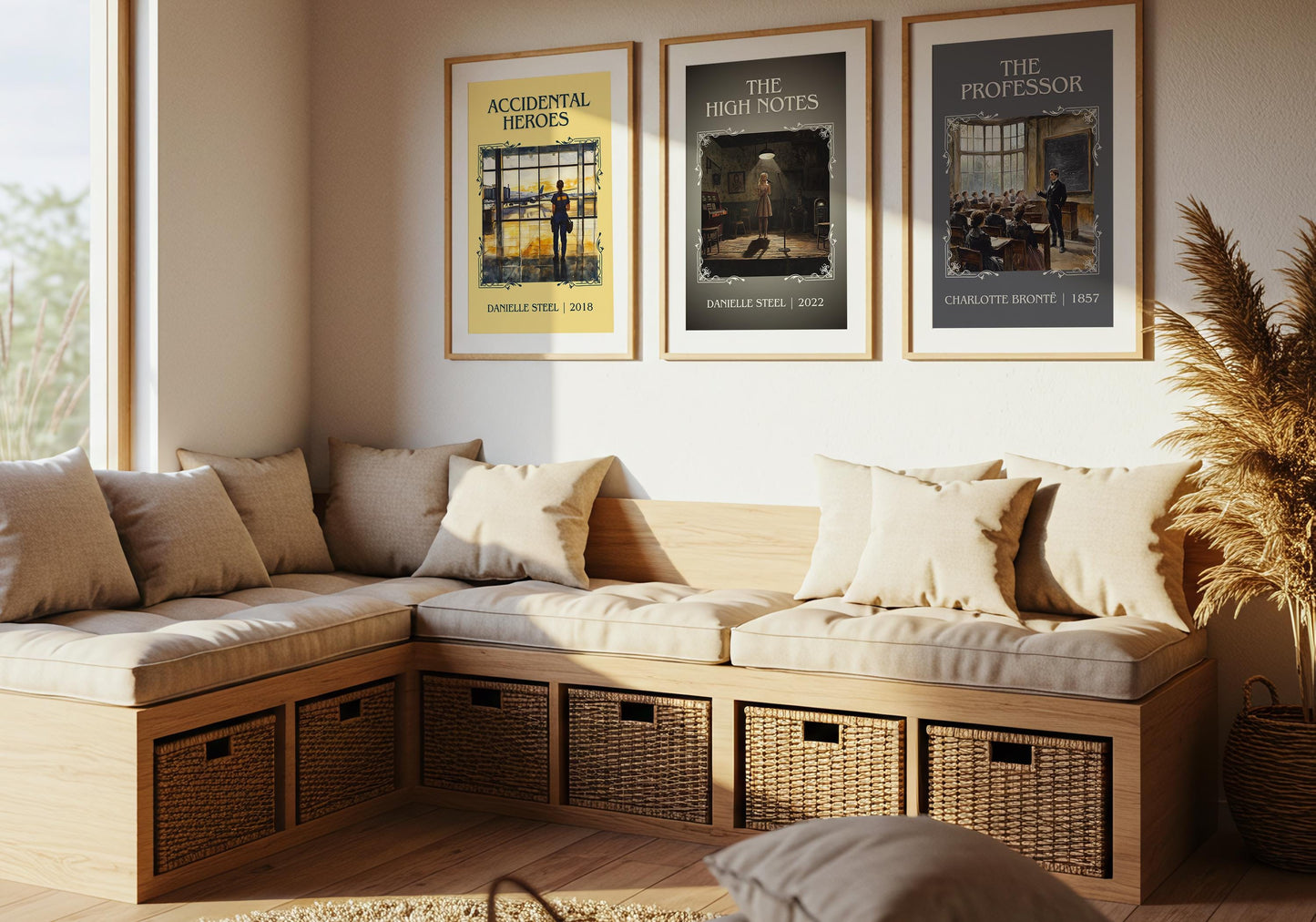 All That Glitters by Danielle Steel High Quality Poster Print. Free Delivery Wall Art. Author and Blurb Book / Novel Minimalist Art. Gift