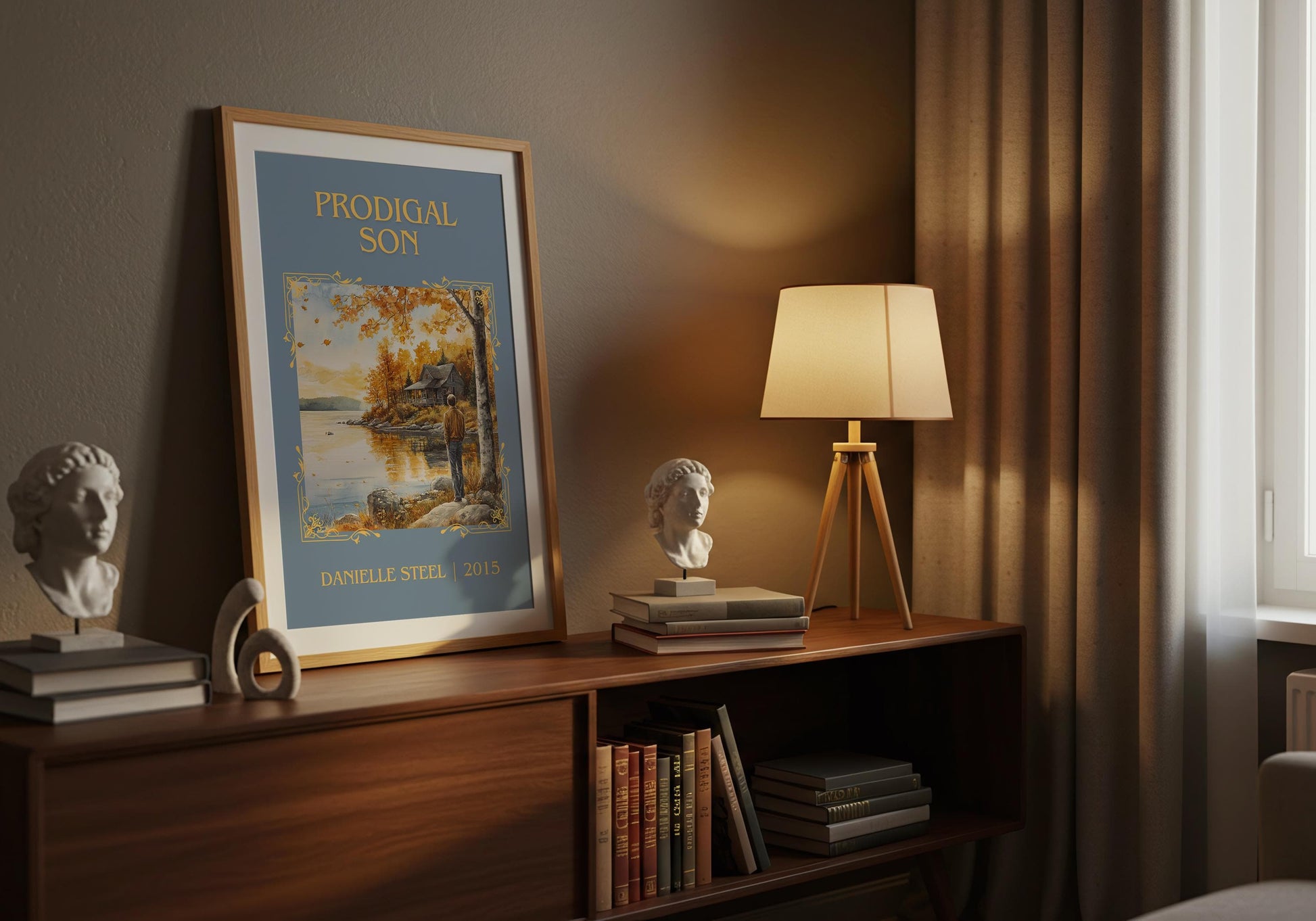 Prodigal Son by Danielle Steel High Quality Poster Print. Free Delivery Wall Art. Author and Blurb Book / Novel Minimalist Gift Home Art