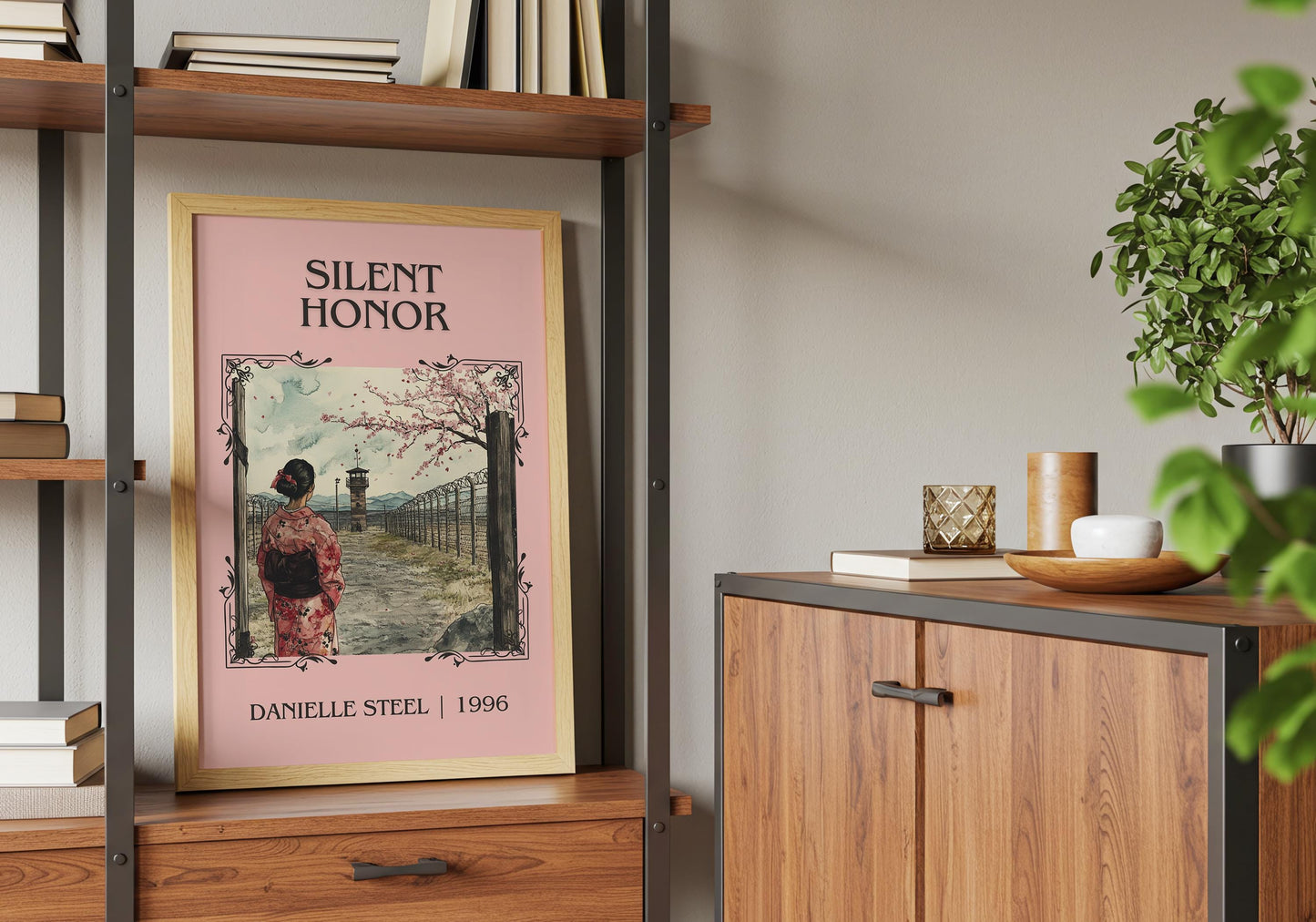 Silent Honor by Danielle Steel High Quality Poster Print. Free Delivery Wall Art. Author & Blurb Book/Novel Minimalist Art Gift