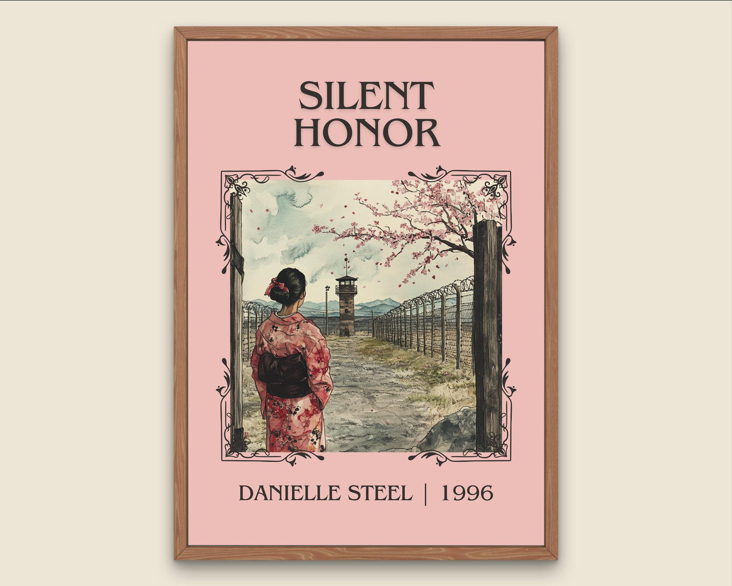 Silent Honor by Danielle Steel High Quality Poster Print. Free Delivery Wall Art. Author & Blurb Book/Novel Minimalist Art Gift