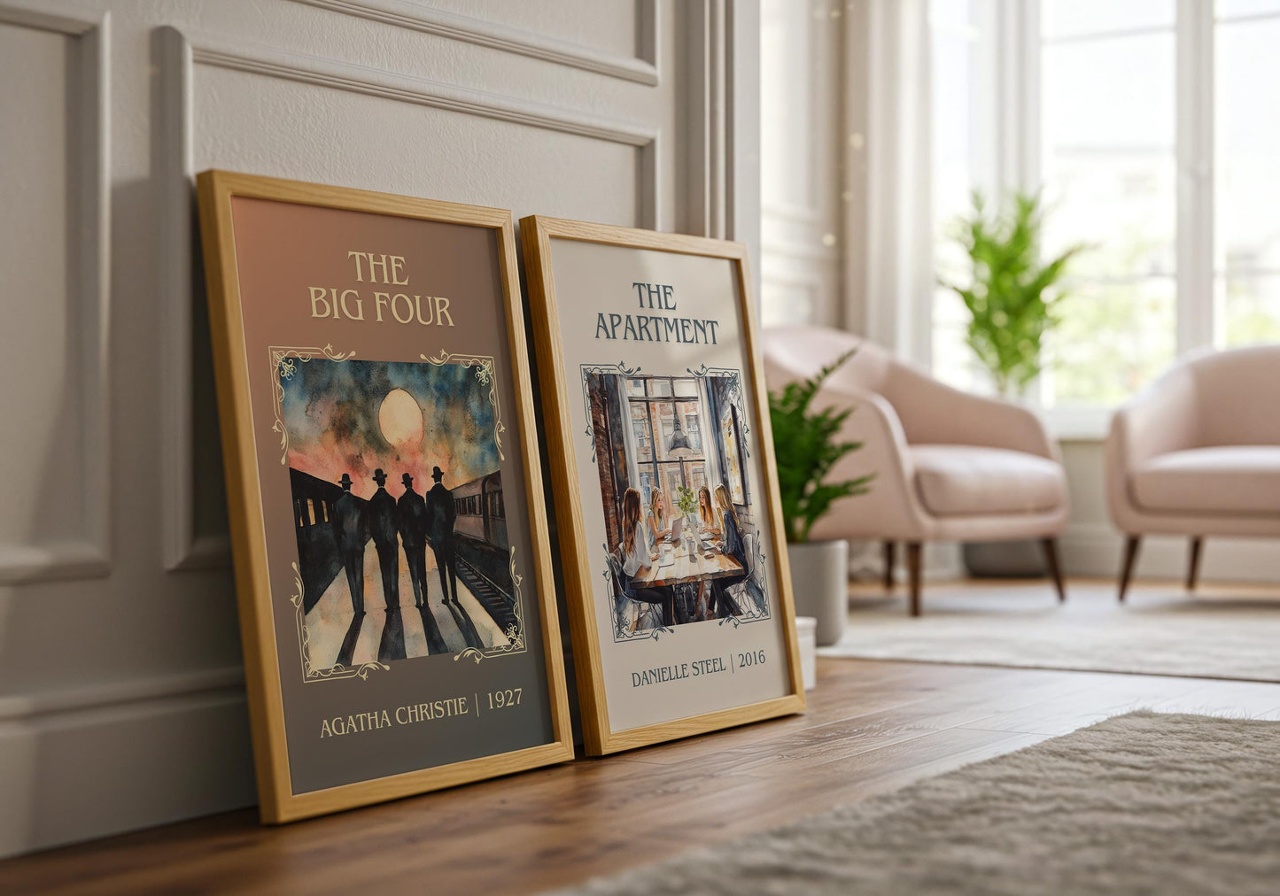 The Apartment by Danielle Steel High Quality Poster Print. Free Delivery Wall Art. Author & Blurb Book/Novel Minimalist Art Gift Home Decor