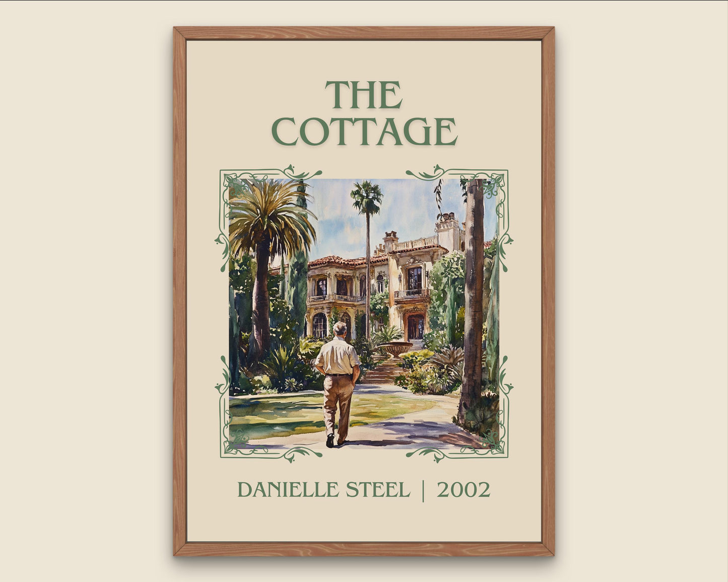 The Cottage by Danielle Steel High Quality Poster Print. Free Delivery Wall Art. Author & Blurb Book/Novel Minimalist Art Gift