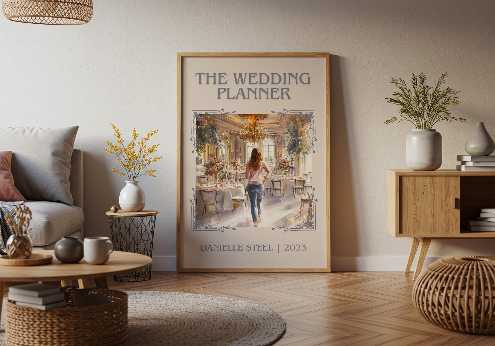 The Wedding Planner by Danielle Steel High Quality Poster Print. Free Delivery Wall Art. Author & Blurb Book/Novel Minimalist Art Gift