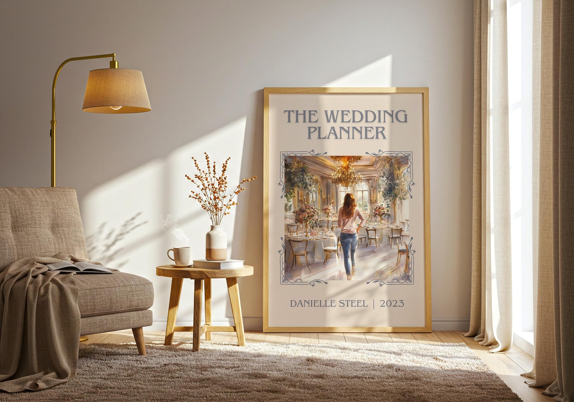 The Wedding Planner by Danielle Steel High Quality Poster Print. Free Delivery Wall Art. Author & Blurb Book/Novel Minimalist Art Gift