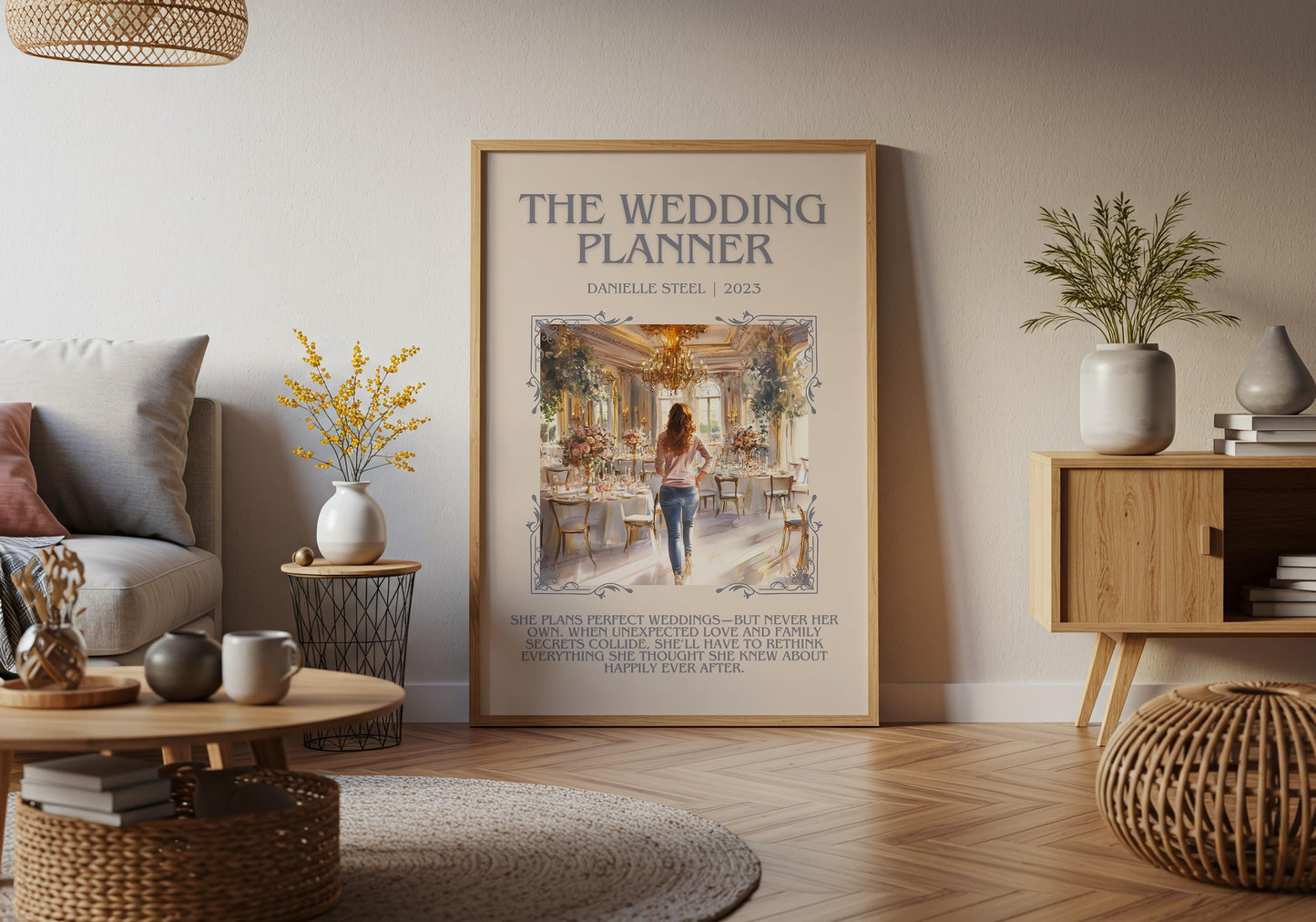The Wedding Planner by Danielle Steel High Quality Poster Print. Free Delivery Wall Art. Author & Blurb Book/Novel Minimalist Art Gift