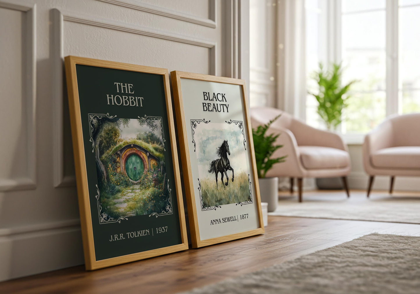 Black Beauty by Anna Sewell High Quality Poster Print. Fast, Free Delivery Wall Art. Author and Blurb Book / Novel Artwork. Free Custom Gift