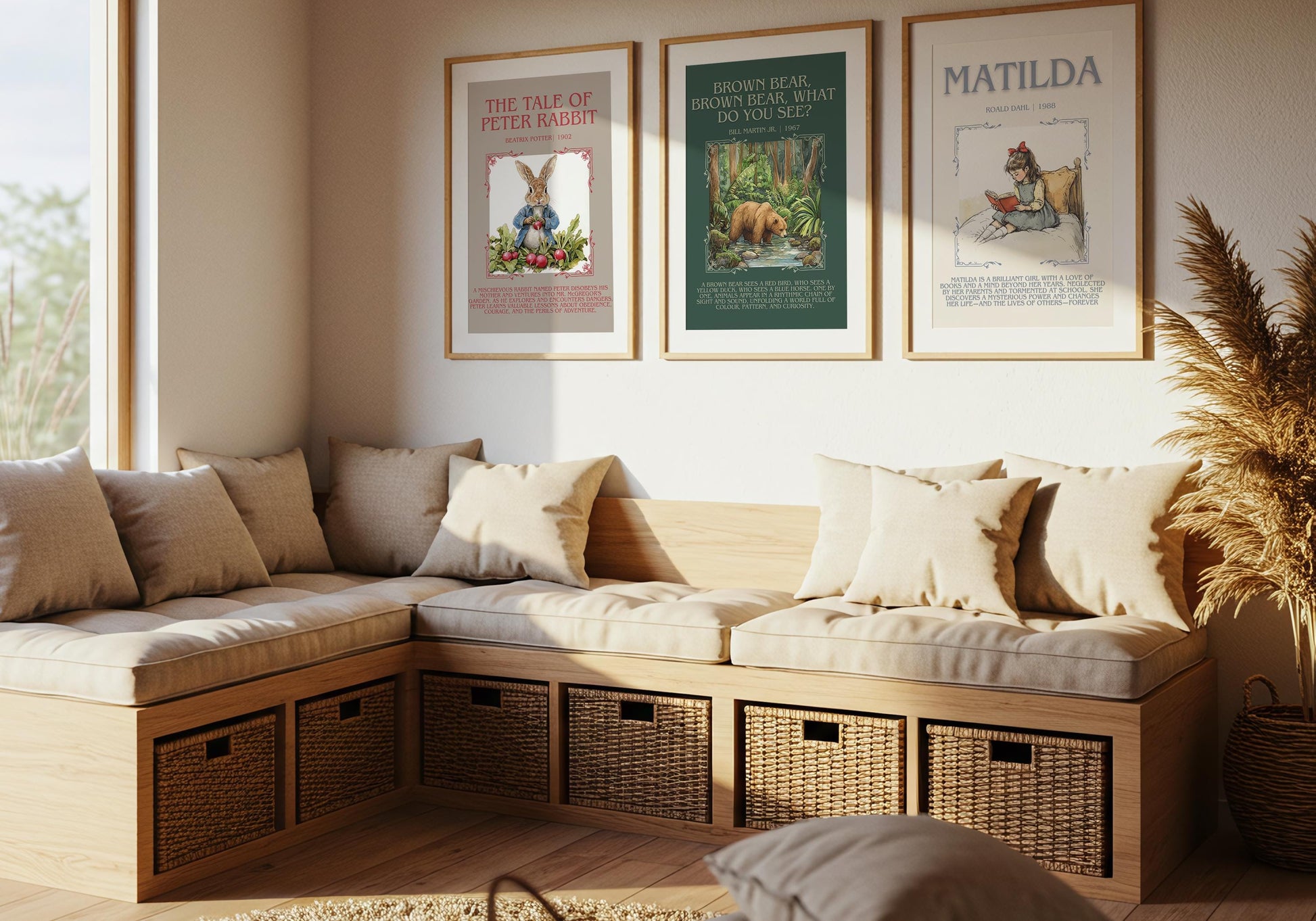 Matilda by Roald Dahl Descriptive, High Quality Poster. Fast, Free Delivery Wall Art. Author and Blurb Book Artwork. Book Lover Gift