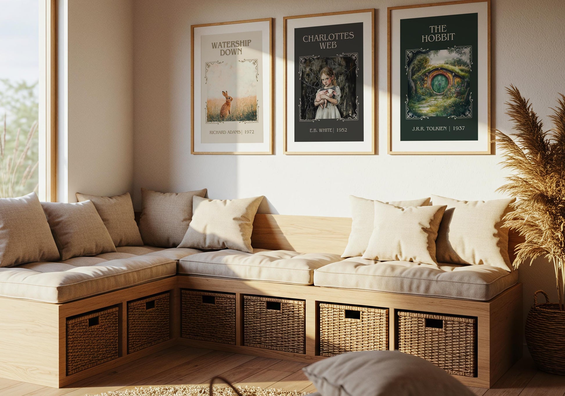 Watership Down by Richard Adams High Quality Poster Print. Free Delivery Wall Art. Author and Blurb Book / Novel Minimalist Art.Kids Gift