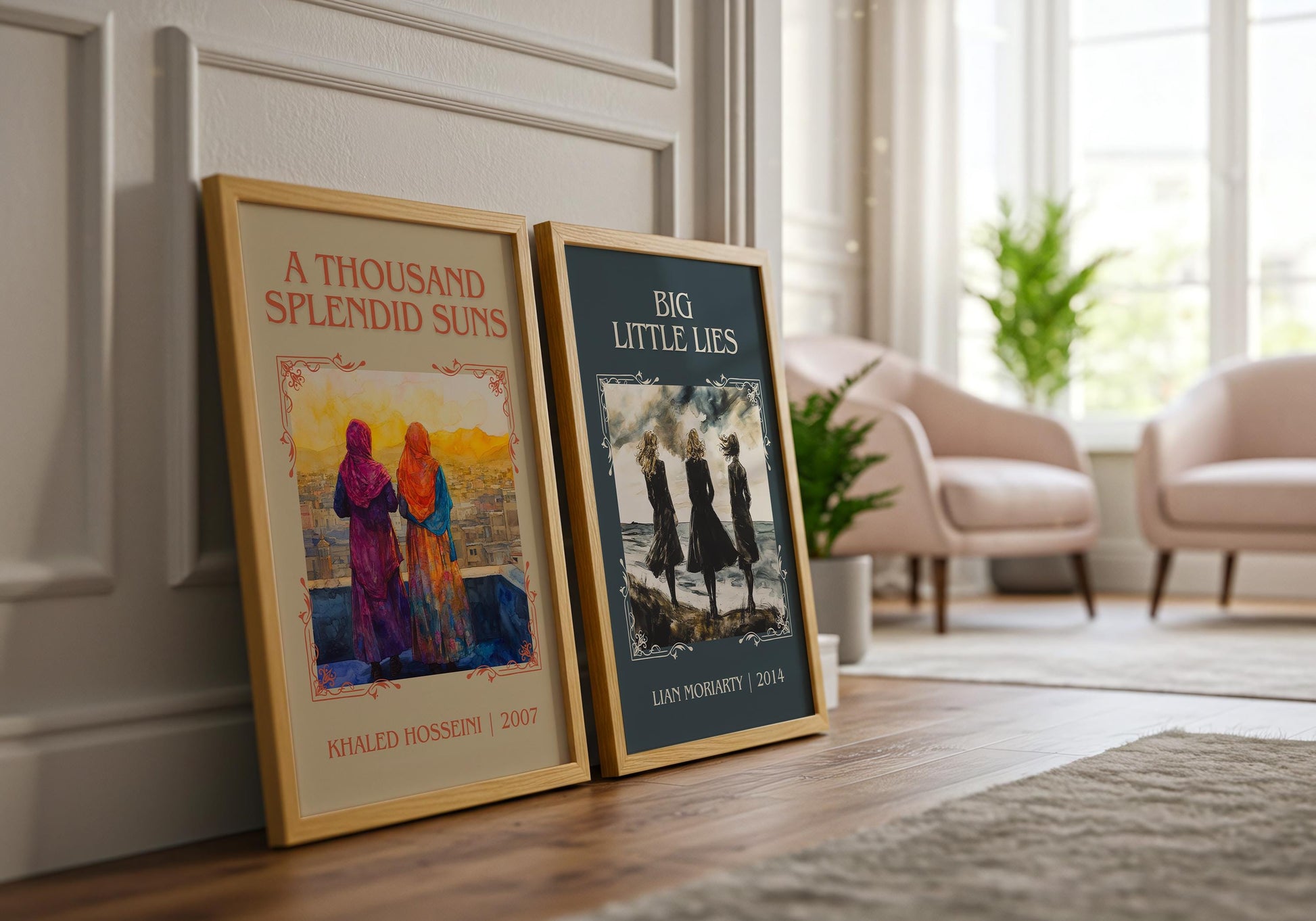 A Thousand Splendid Suns by Khaled Kosseini High Quality Poster Print. Free Delivery Wall Art. Author & Blurb Book/Novel Minimalist Gift