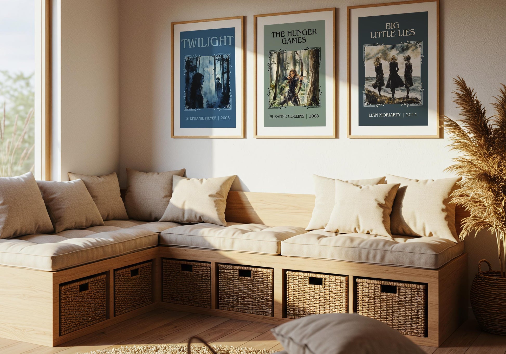 Big Little Lies by Lian Moriarty High Quality Poster Print. Free Delivery Wall Art. Author & Blurb Book/Novel Minimalist Home Art Gift