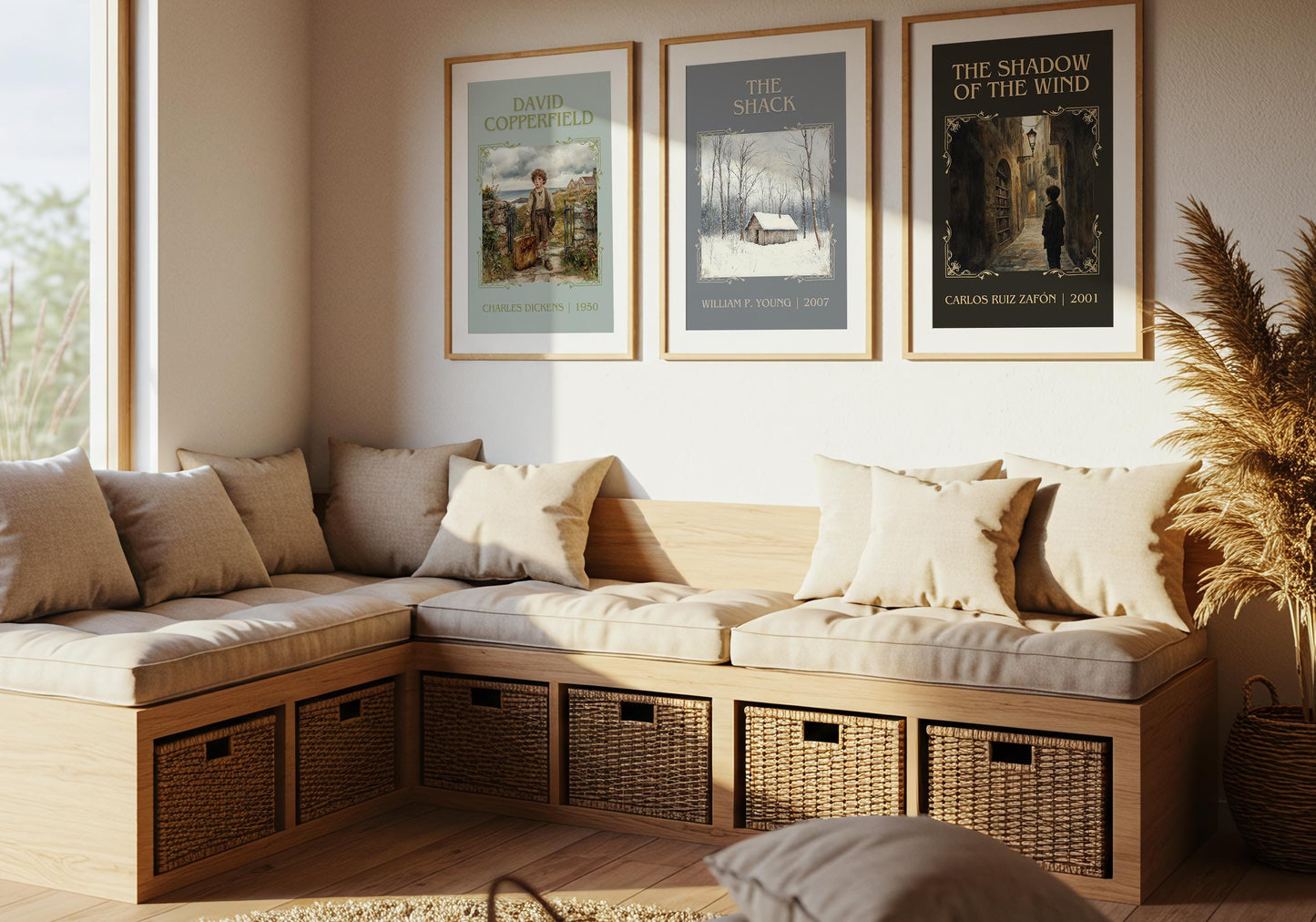 David Copperfield by Charles Dickens High Quality Poster Print. Free Delivery Wall Art. Author & Blurb Book/Novel Minimalist Home Art Gift