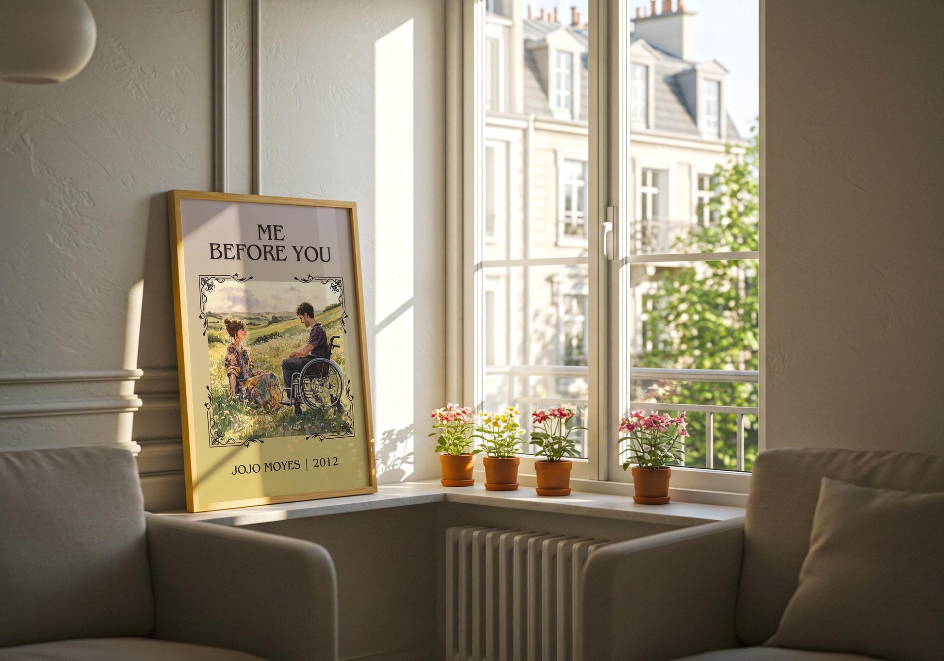 Me Before You by Jojo Moyes High Quality Poster Print. Free Delivery Wall Art. Author & Blurb Book/Novel Minimalist Home Art Gift Cover