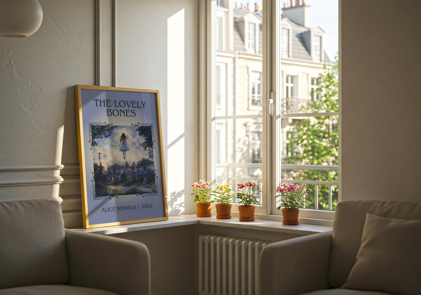 The Lovely Bones by Alice Sebold High Quality Poster Print. Free Delivery Wall Art. Author&Blurb Book/Novel Minimalist Home Gift Cover Art