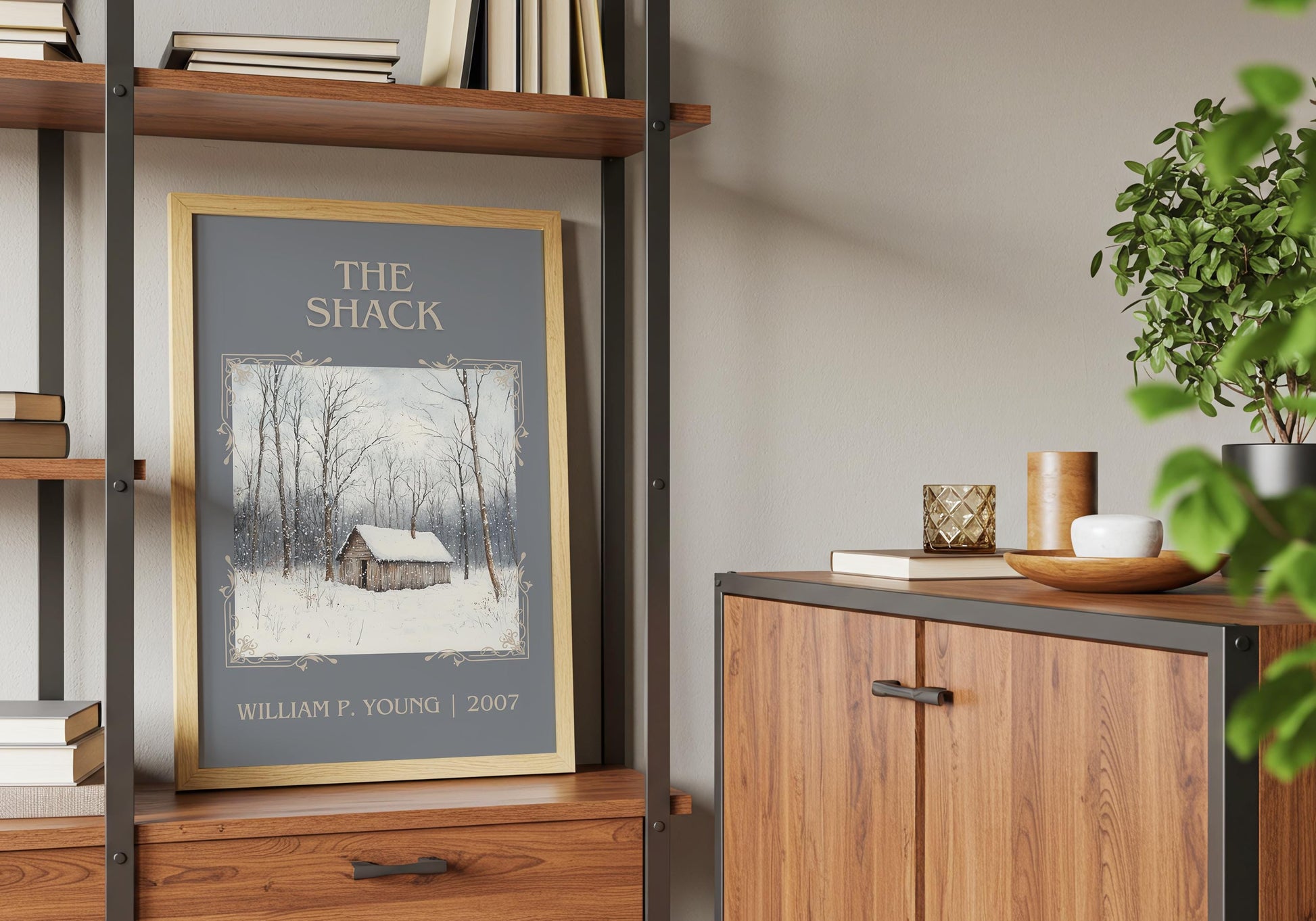 The Shack by William P. Young High Quality Poster Print. Free Delivery Wall Art. Author&Blurb Book/Novel Minimalist Home Gift Cover Home Art