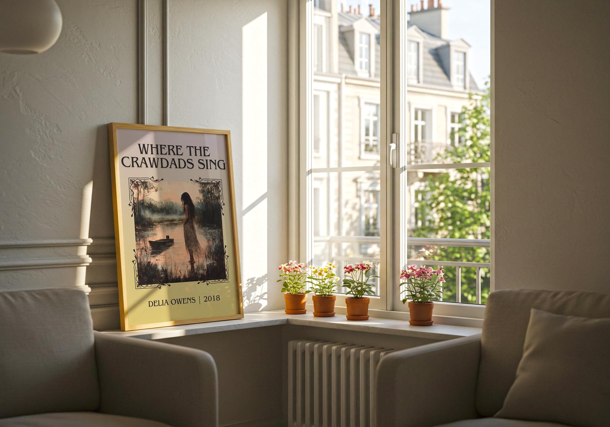 Where The Crawdads Sing by Delia Owens High Quality Poster Print. Free Delivery Wall Art. Author&Blurb Book/Novel Minimalist Home Gift Cover