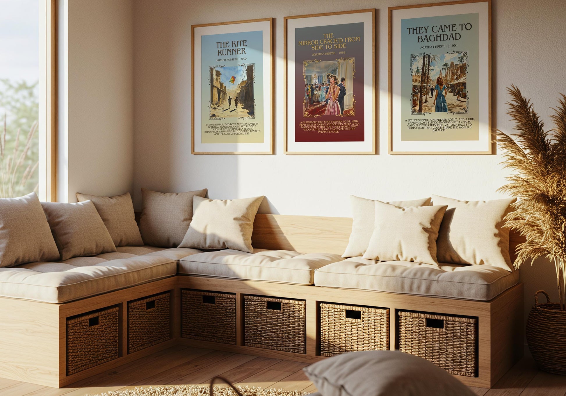 They Came To Baghdad by Agatha Christie Descriptive, High Quality Poster Print.Free Delivery Wall Art. Author & Blurb Book Artwork Cover