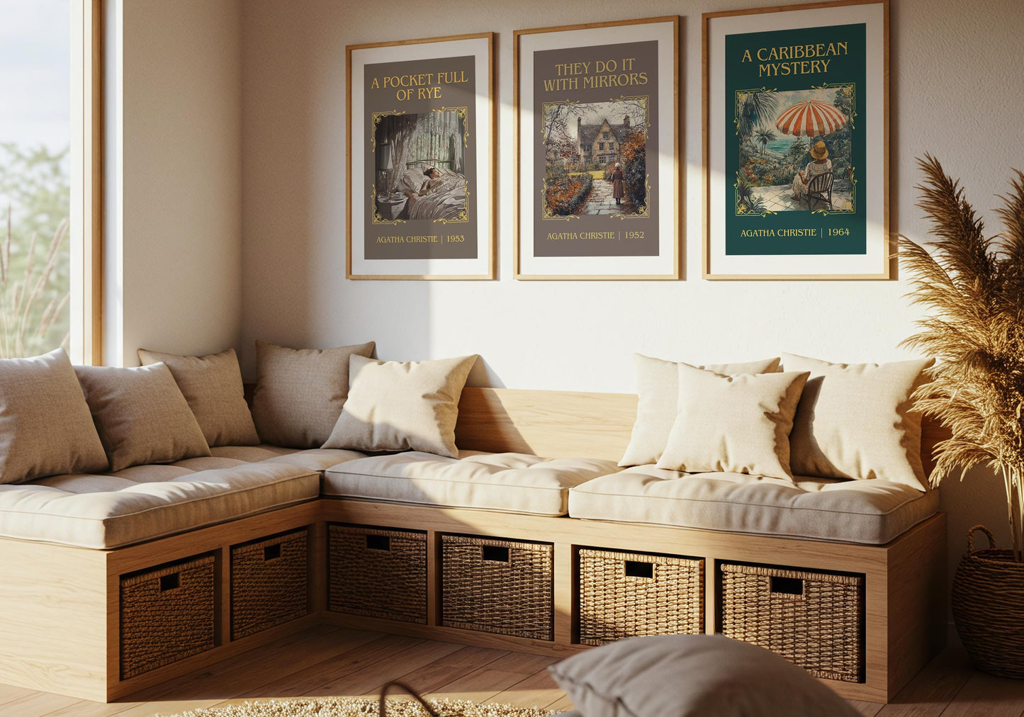 A Caribbean Mystery by Agatha Christie High Quality Poster Print.Free Delivery Wall Art. Author&Blurb Book/Novel Minimalist Home Gift Cover