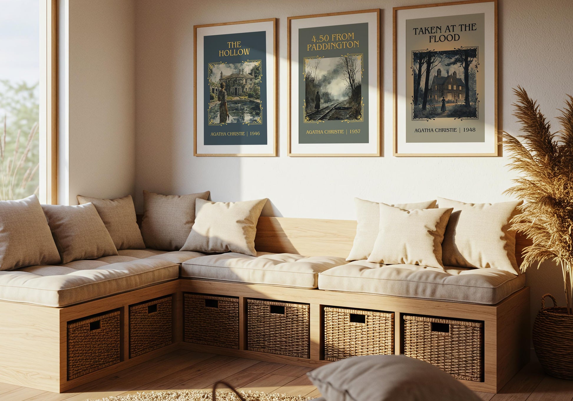 4.50 From Paddington by Agatha Christie High Quality Poster Print.Free Delivery Wall Art. Author&Blurb Book/Novel Minimalist Home Gift Cover