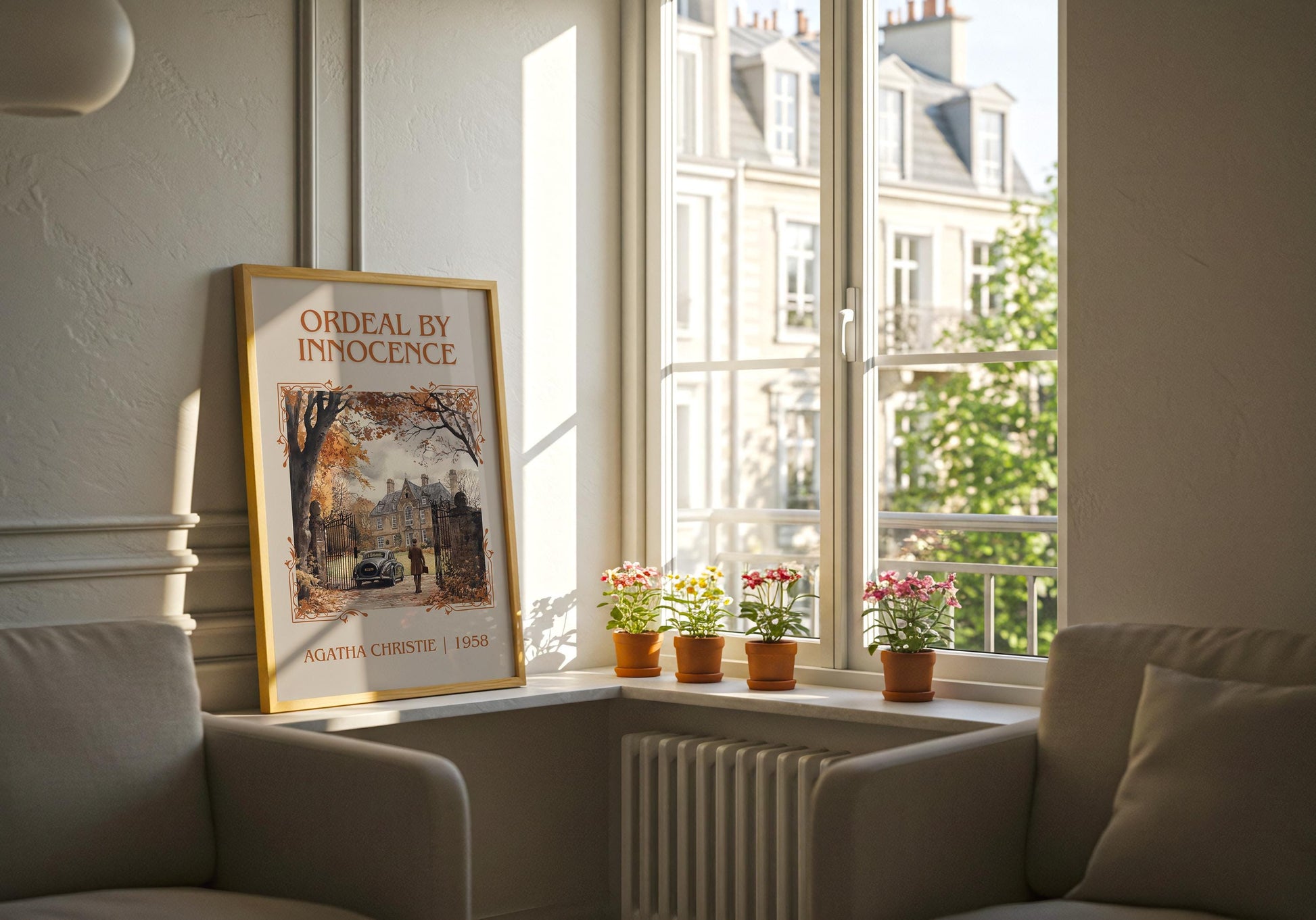 Ordeal By Innocence by Agatha Christie High Quality Poster Print.Free Delivery Wall Art-Author&Blurb Book/Novel Minimalist Home Gift Cover