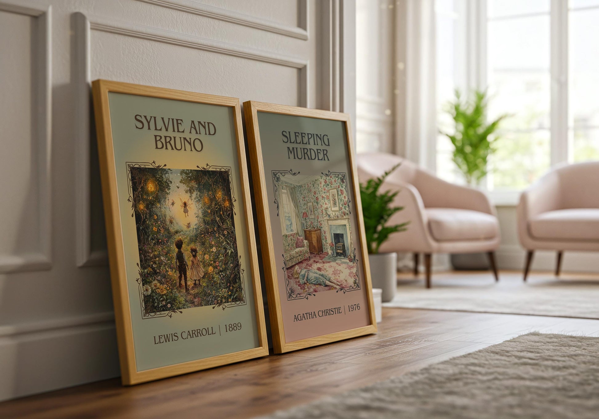 Sleeping Murder by Agatha Christie High Quality Poster Print.Free Delivery Wall Art-Author&Blurb Book Minimalist Home Gift Cover Decor