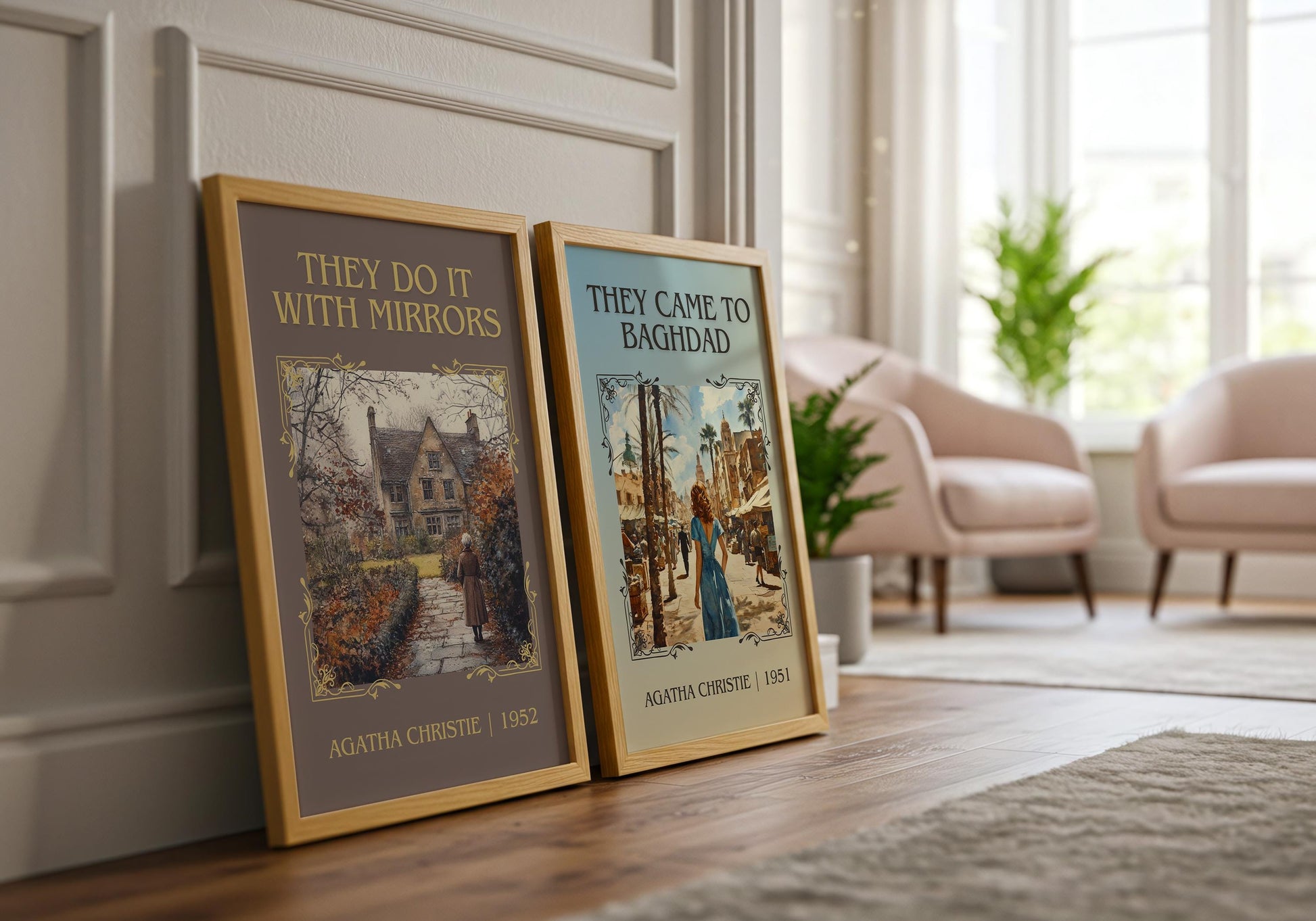 They Came To Baghdad by Agatha Christie High Quality Poster Print.Free Delivery Wall Art-Author&Blurb Book Minimalist Home Gift Cover Decor