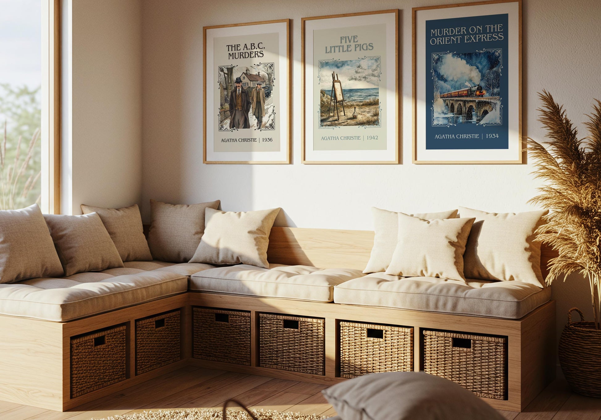 Murder On The Orient Express by Agatha Christie High Quality Poster Print. Free Delivery Wall Art. Author & Blurb Book/Novel Minimalist Art.