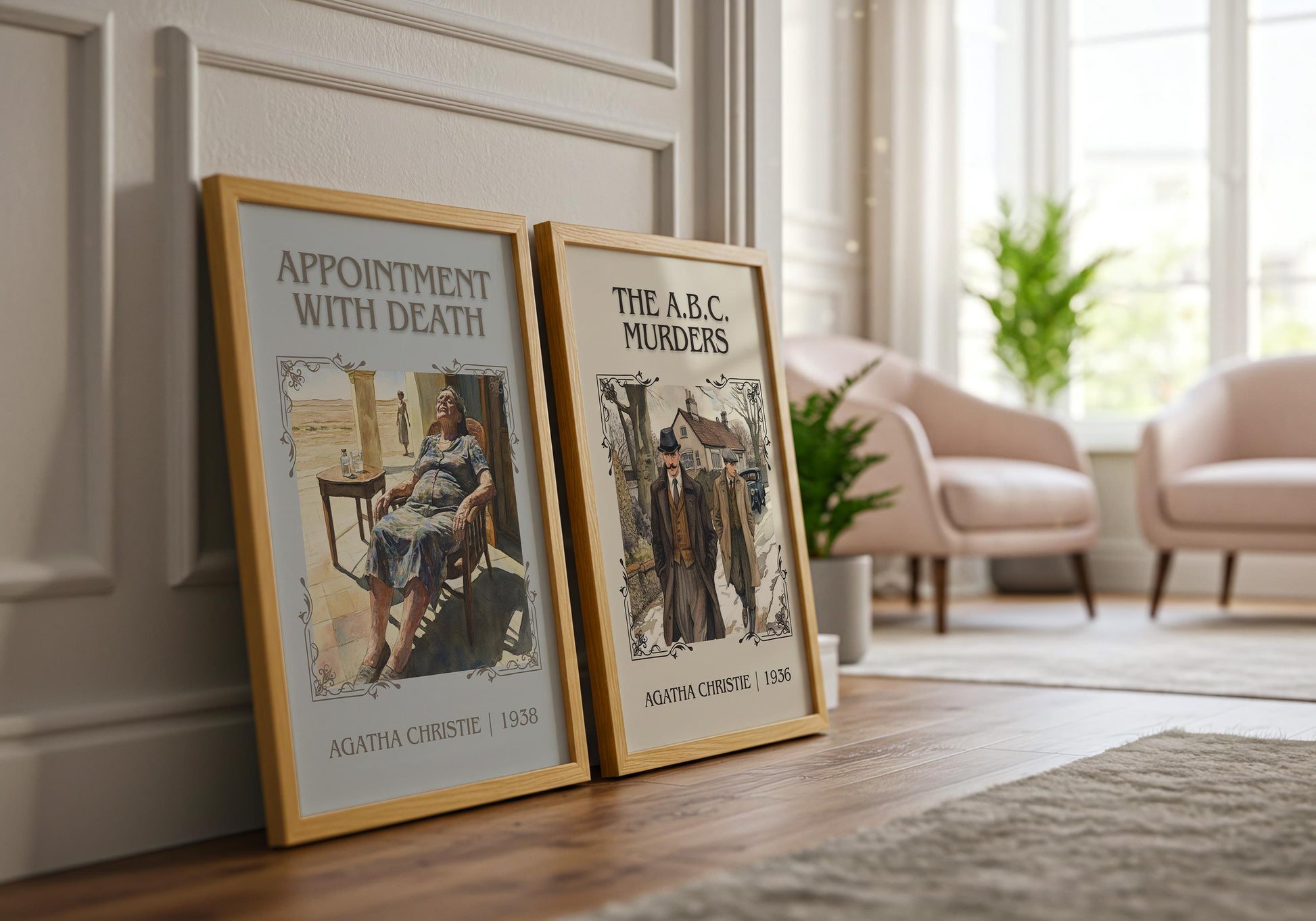 The ABC Murders by Agatha Christie High Quality Poster Print. Free Delivery Wall Art. Author & Blurb Book/Novel Minimalist Art.