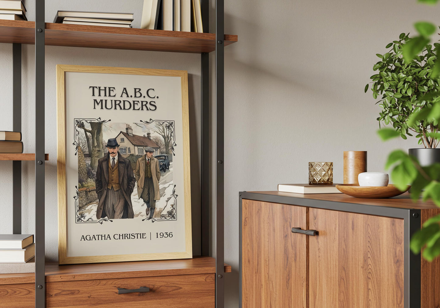 The ABC Murders by Agatha Christie High Quality Poster Print. Free Delivery Wall Art. Author & Blurb Book/Novel Minimalist Art.