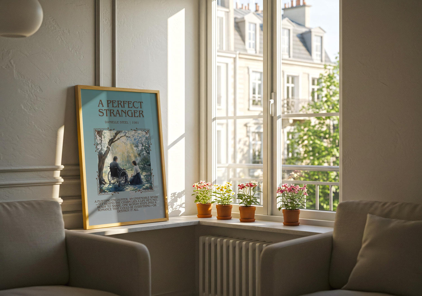 A Perfect Strange by Danielle Steel Descriptive, High Quality Poster Print.Free Delivery Wall Art. Author & Blurb Book Artwork Cover