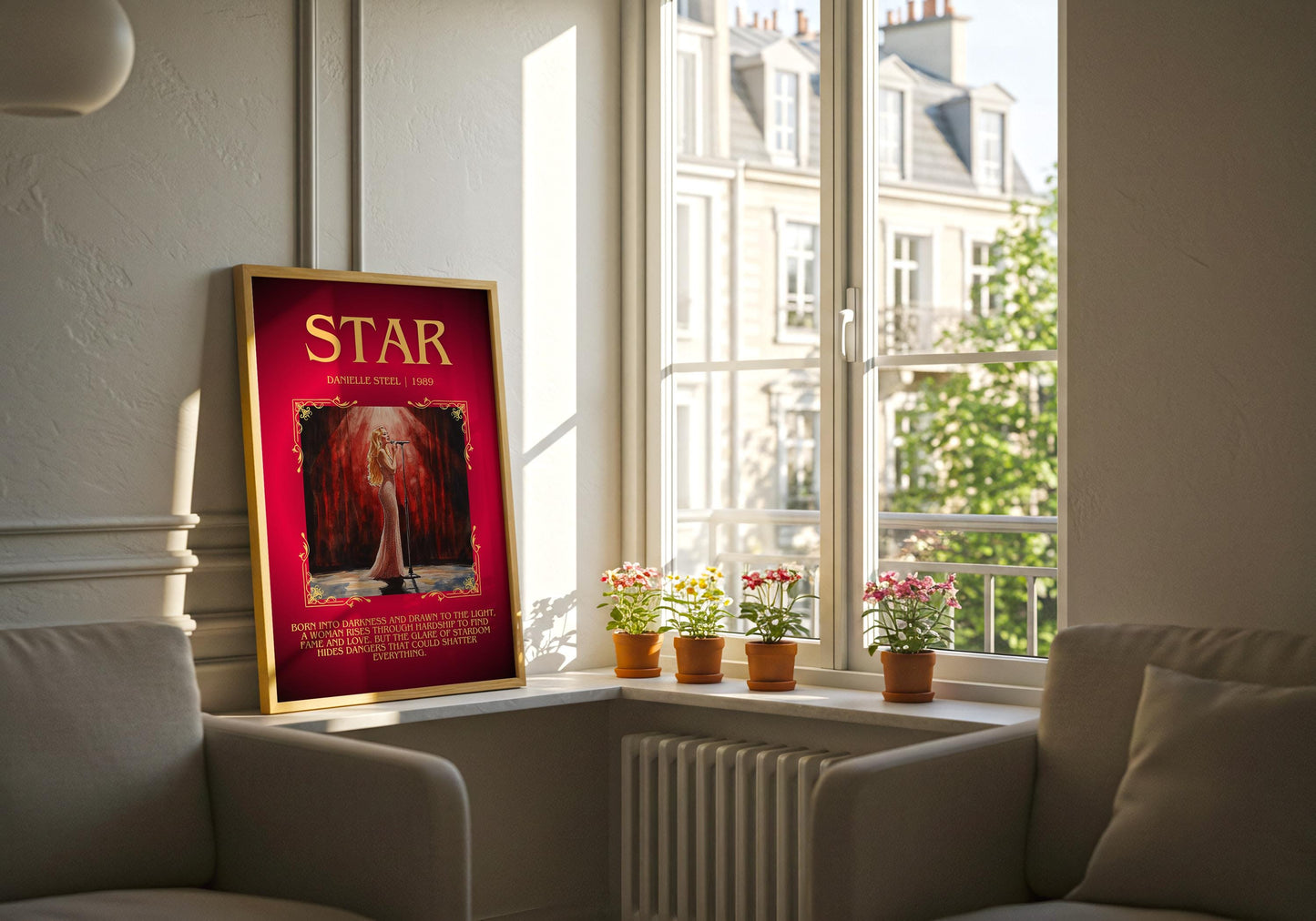 Star by Danielle Steel Descriptive, High Quality Poster Print.Free Delivery Wall Art. Author & Blurb Book Artwork Cover Novel Gift Art