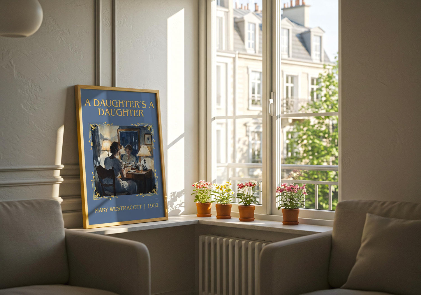 A Daughter's A Daughter by Mary Westmacott High Quality Poster Print. Free Delivery Wall Art-Author&Blurb Book Minimalist Home Gift Cover