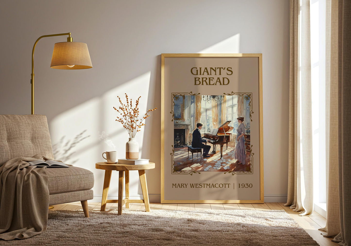 Giant's Bread by Mary Westmacott High Quality Poster Print. Free Delivery Wall Art-Author&Blurb Book Minimalist Home Gift Cover