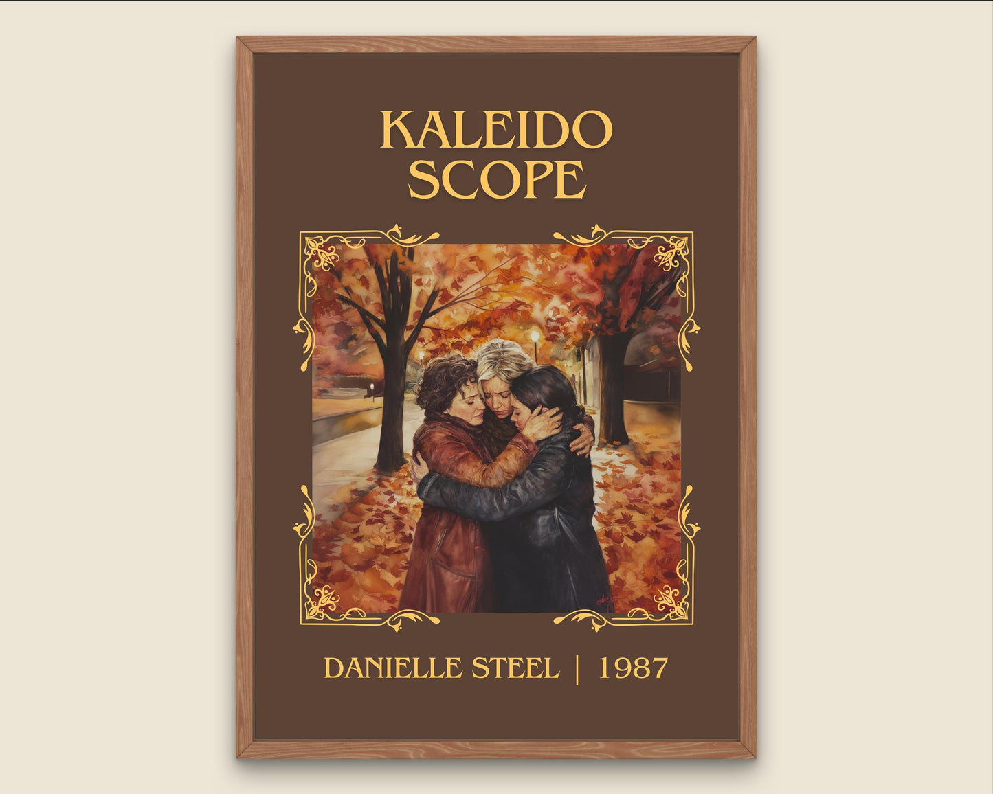 Kaleidoscope by Danielle Steel High Quality Poster Print. Free Delivery Wall Art-Author&Blurb Book Minimalist Home Gift Cover
