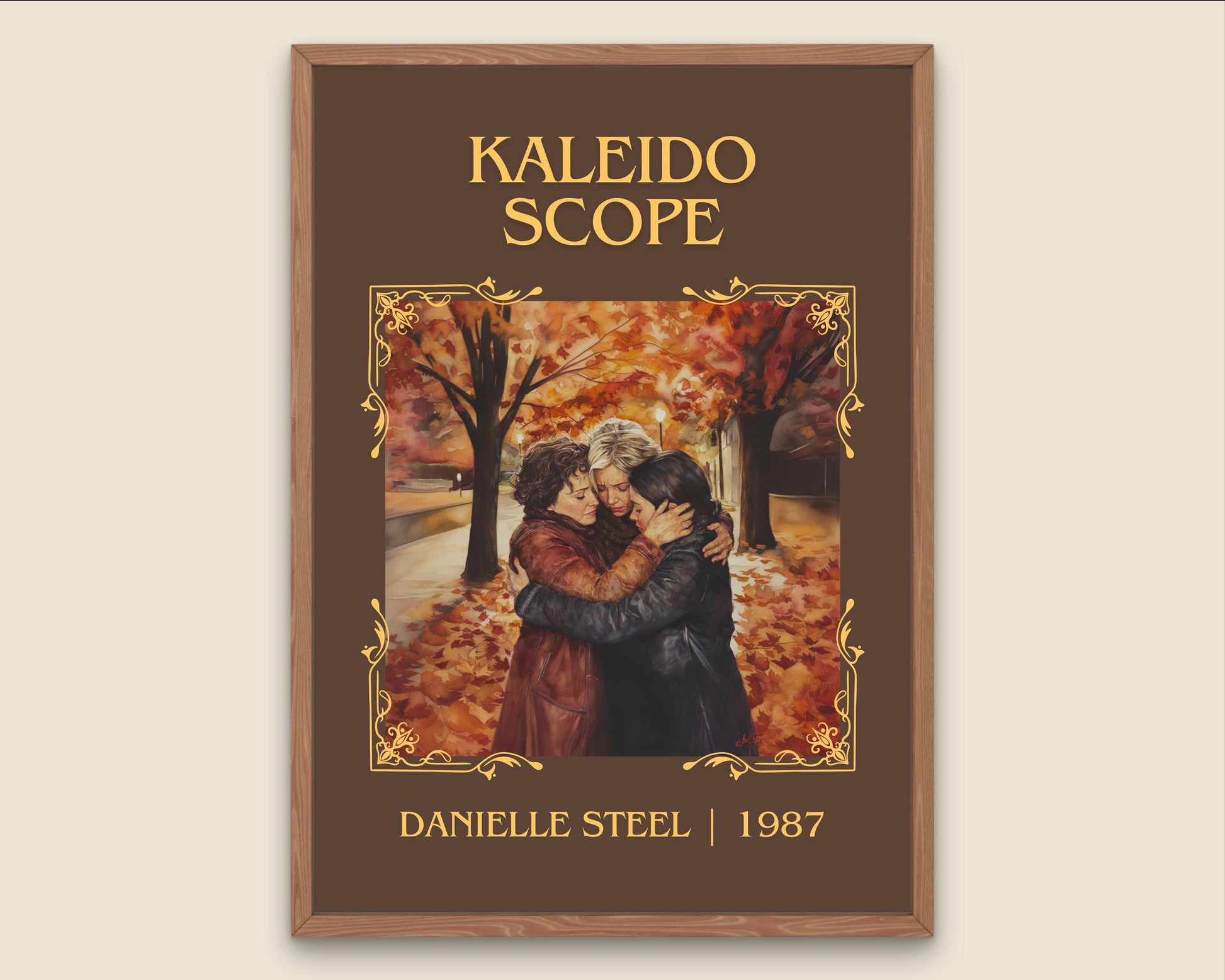 Kaleidoscope by Danielle Steel High Quality Poster Print. Free Delivery Wall Art-Author&Blurb Book Minimalist Home Gift Cover