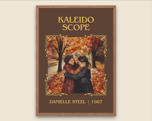 Kaleidoscope by Danielle Steel High Quality Poster Print. Free Delivery Wall Art-Author&Blurb Book Minimalist Home Gift Cover