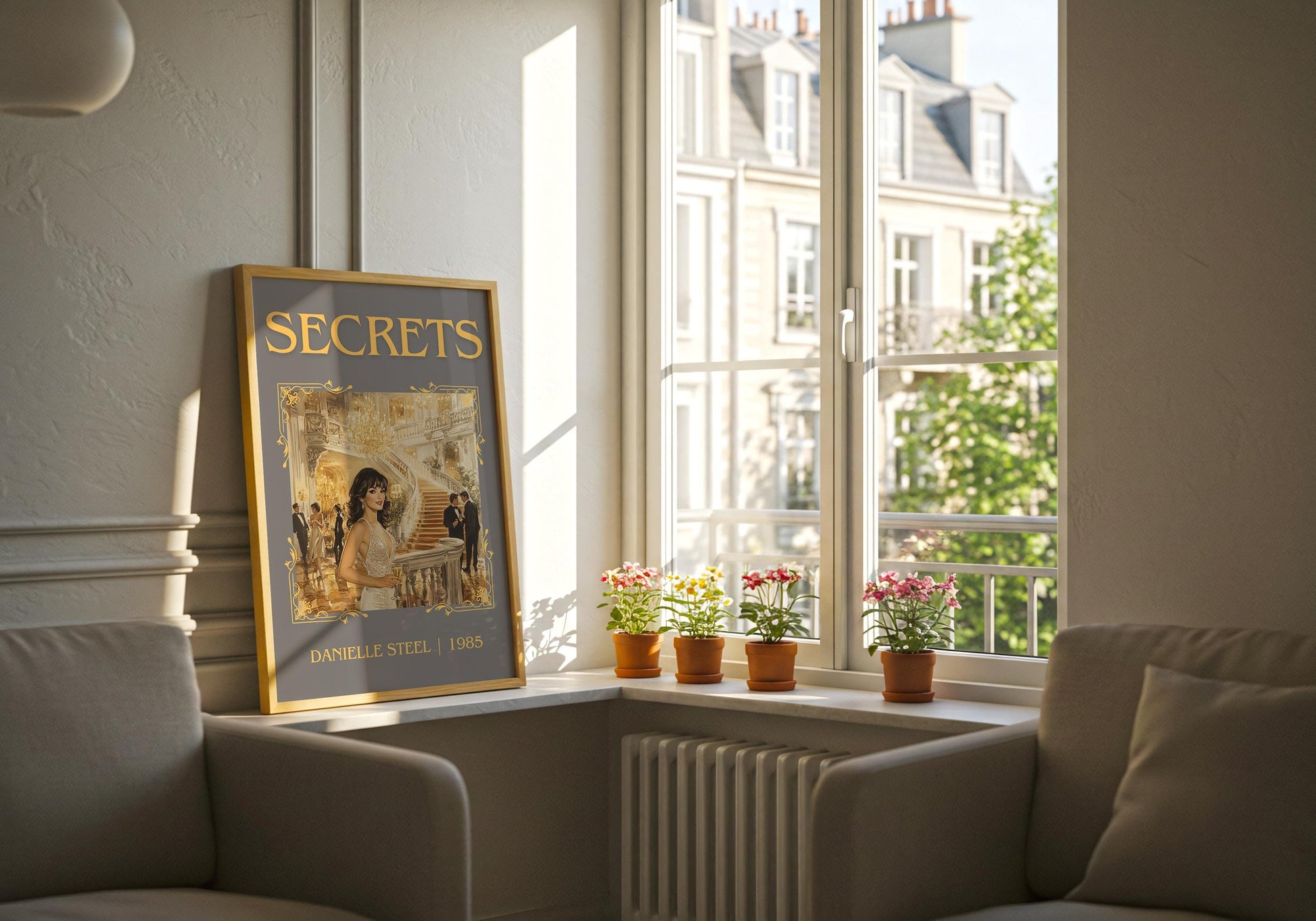 Secrets by Danielle Steel High Quality Poster Print. Free Delivery Wall Art-Author&Blurb Book Minimalist Home Gift Cover