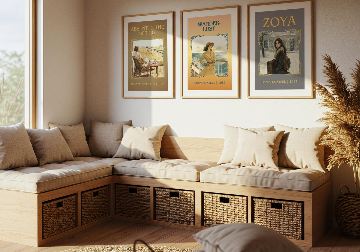Zoya by Danielle Steel High Quality Poster Print. Free Delivery Wall Art-Author&Blurb Book Minimalist Home Gift Cover Library Nook Novel