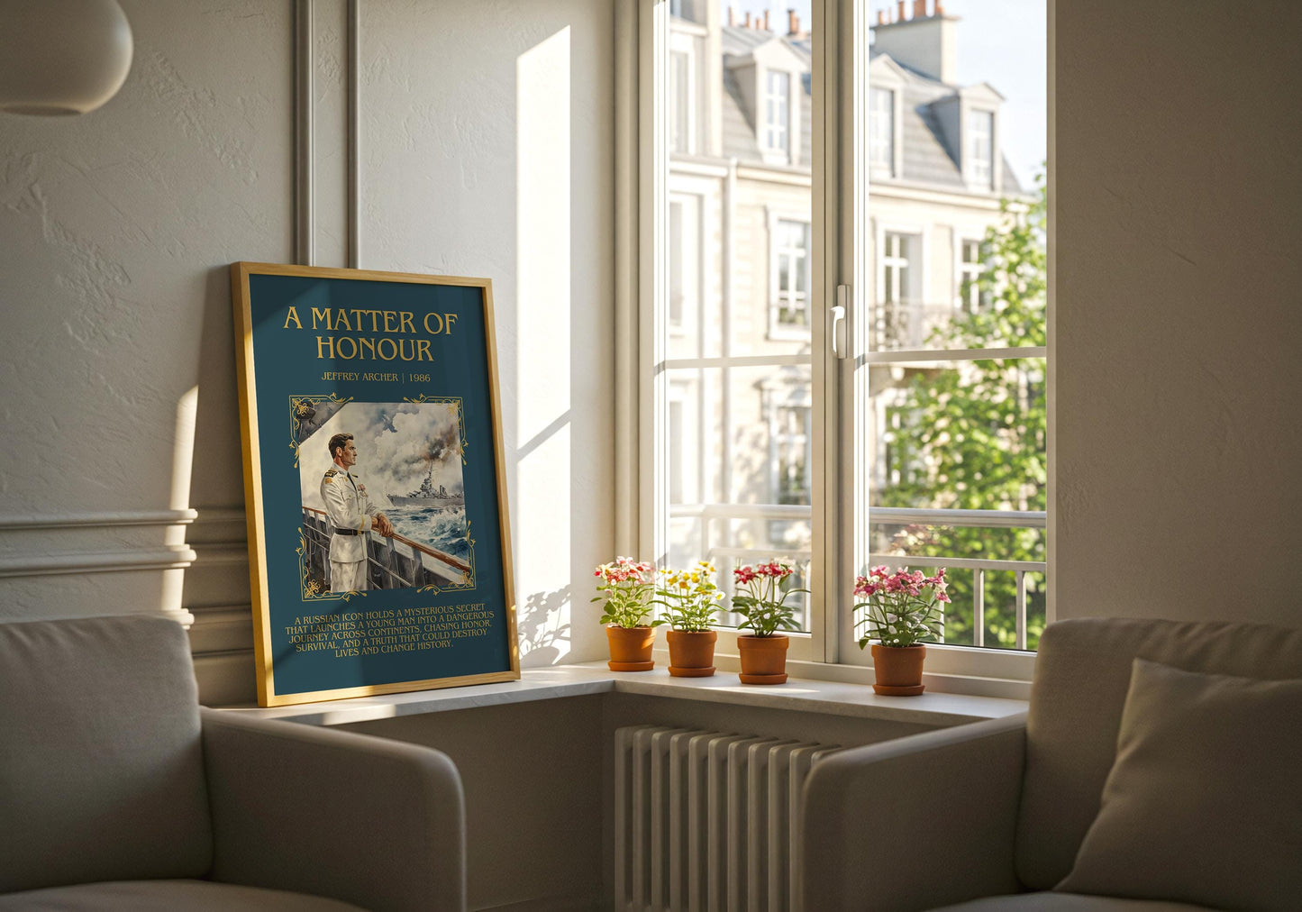 A Matter Of Honour by Jeffrey Archer Descriptive, High Quality Poster Print.Free Delivery Wall Art.Author&Blurb Book Artwork.Decor Gift