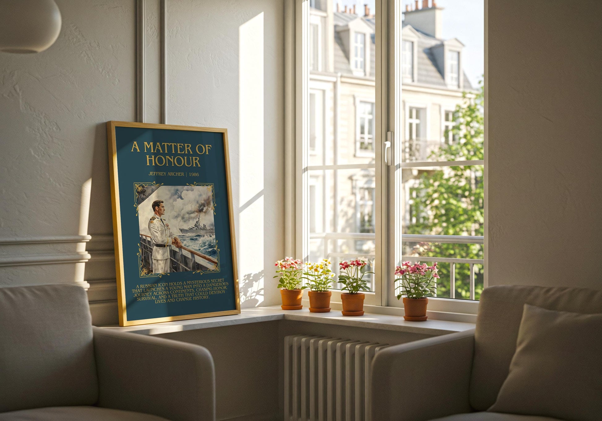 A Matter Of Honour by Jeffrey Archer Descriptive, High Quality Poster Print.Free Delivery Wall Art.Author&Blurb Book Artwork.Decor Gift