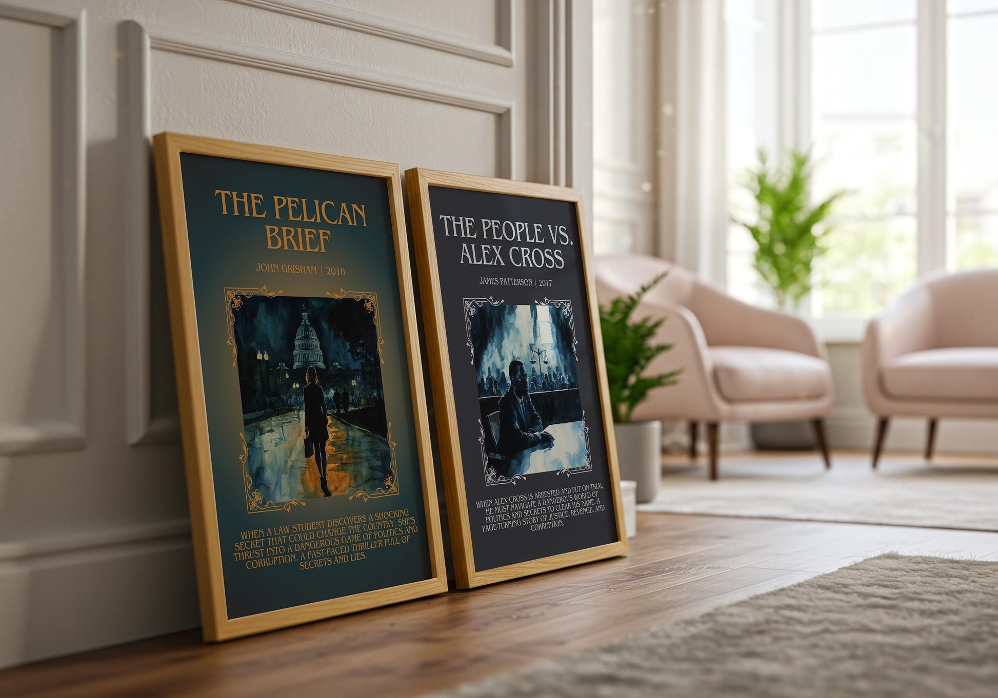 The People vs Alex Cross by James Patterson Descriptive, High Quality Poster Print Free Delivery Wall Art. Author&Blurb Book Artwork. Gift