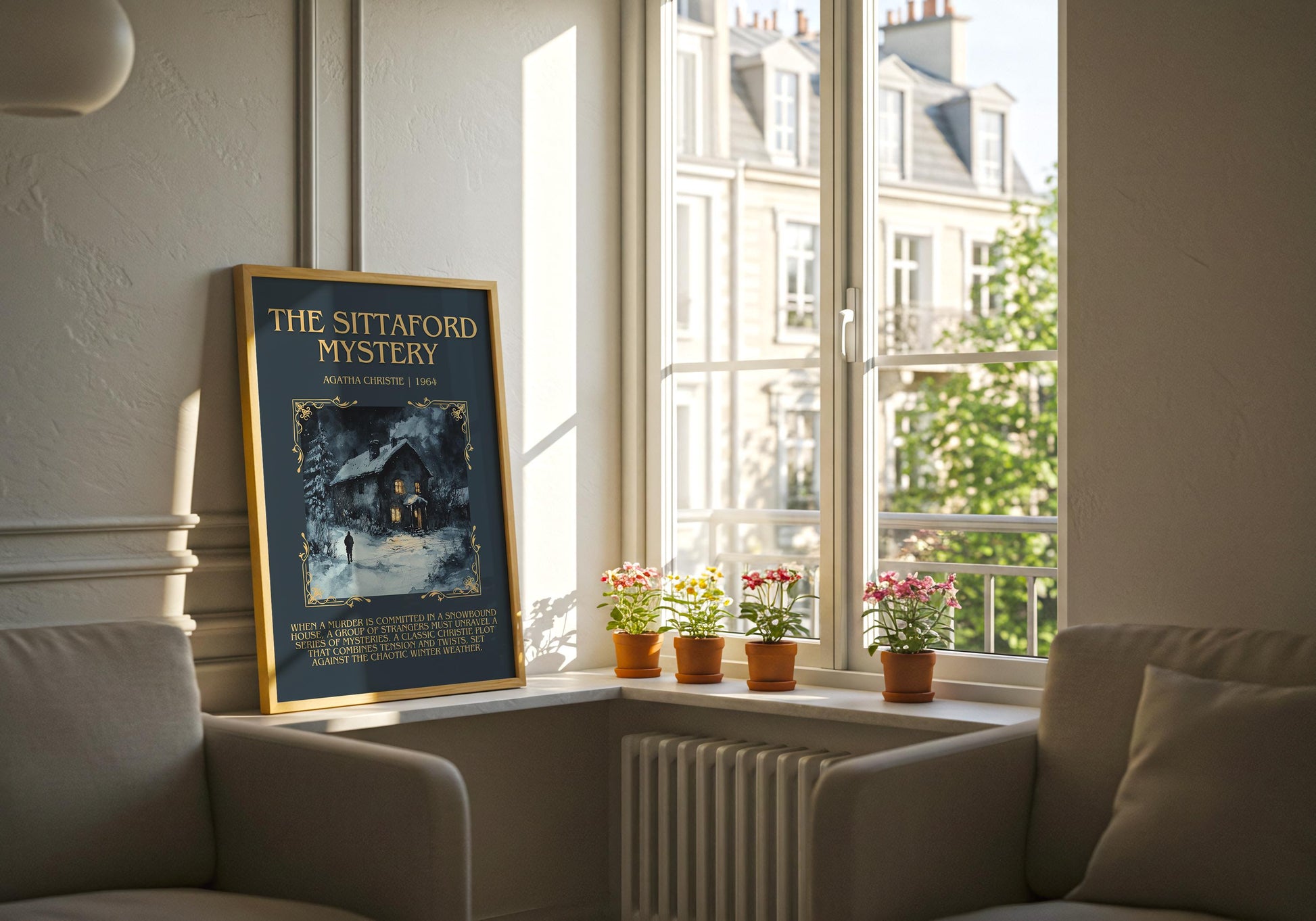 The Sittaford Mystery by Agatha Christie Descriptive, High Quality Poster Print.Free Delivery Wall Art.Author&Blurb Book Artwork.Decor Gift