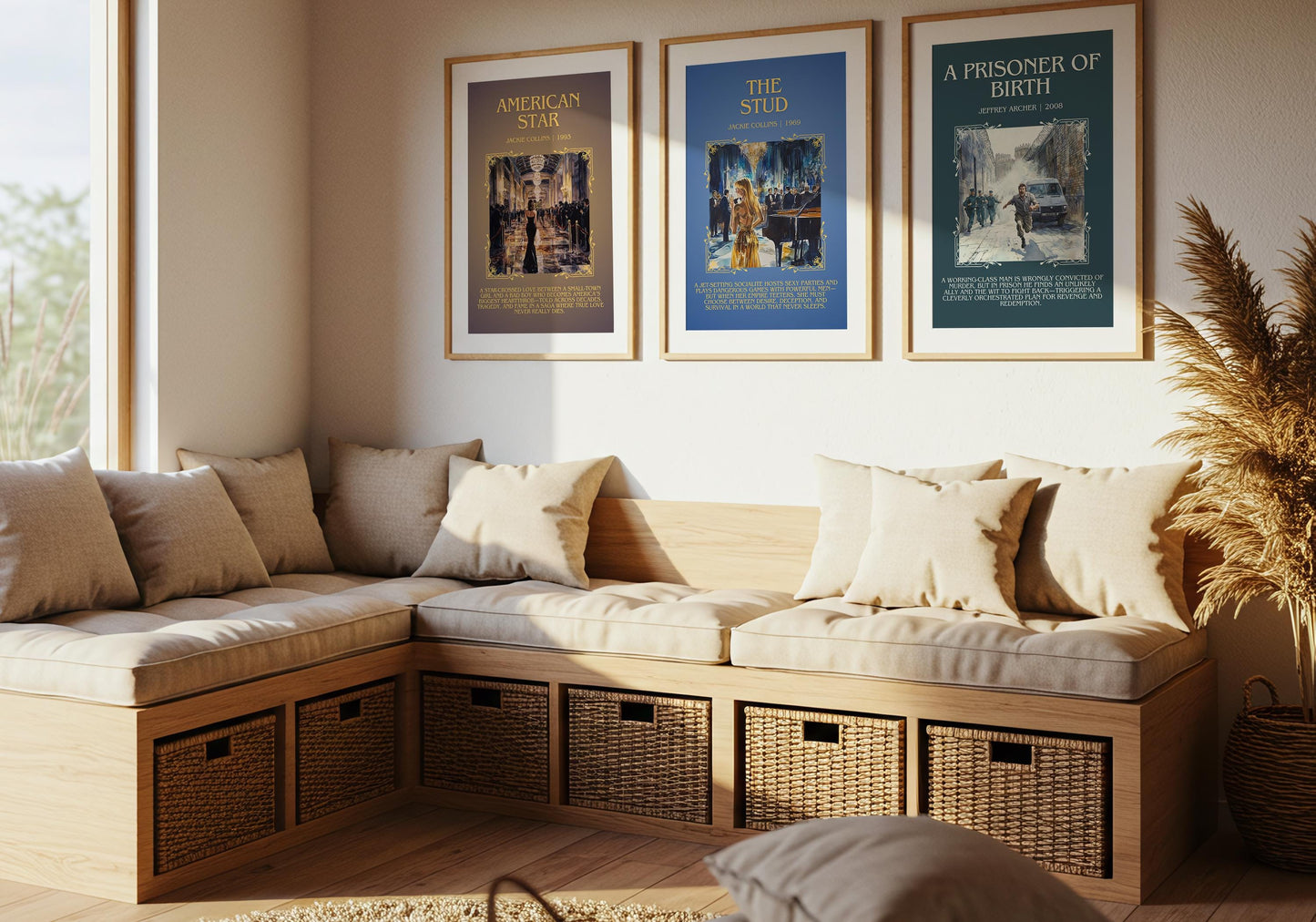The Stud by Jackie Collins Descriptive, High Quality Poster Print.Free Delivery Wall Art.Author&Blurb Book Artwork Novel Gift Art