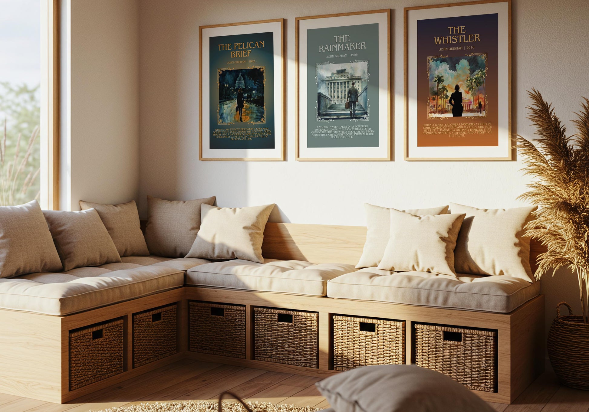 The Whistler by John Grisham Descriptive, High Quality Poster Print Free Delivery Wall Art. Author&Blurb Book Artwork. Book Summary Gift