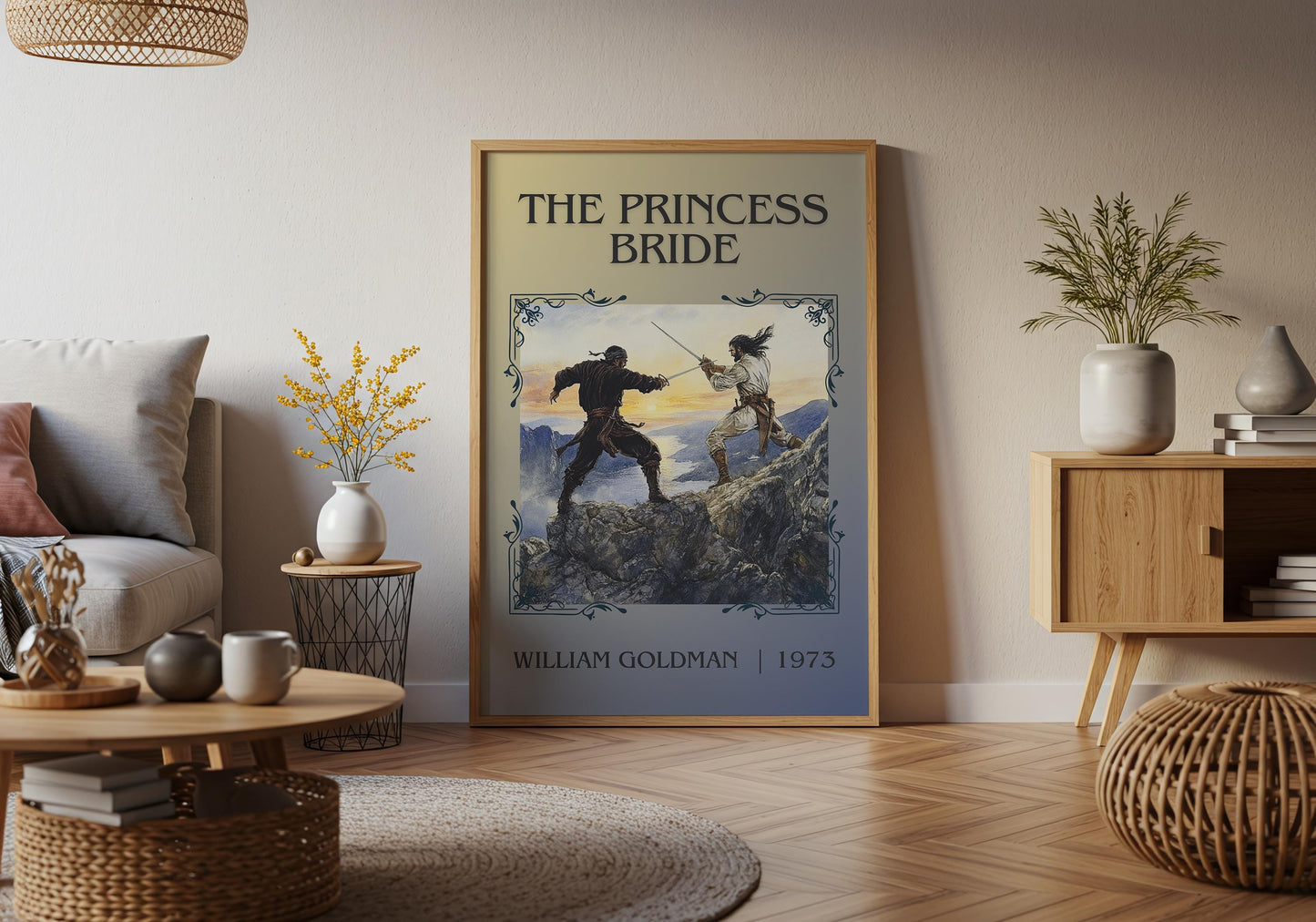 The Princess Bride by William Goldman High Quality Poster Print. Free Delivery Wall Art-Author&Blurb Book Minimalist Home Gift Cover Library