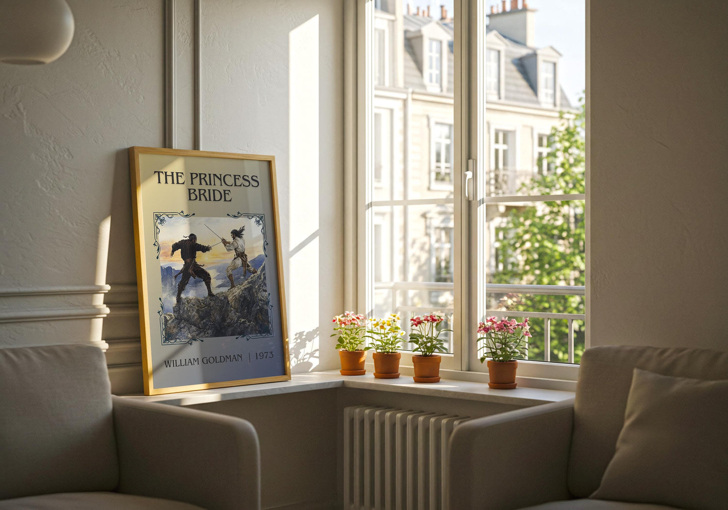 The Princess Bride by William Goldman High Quality Poster Print. Free Delivery Wall Art-Author&Blurb Book Minimalist Home Gift Cover Library