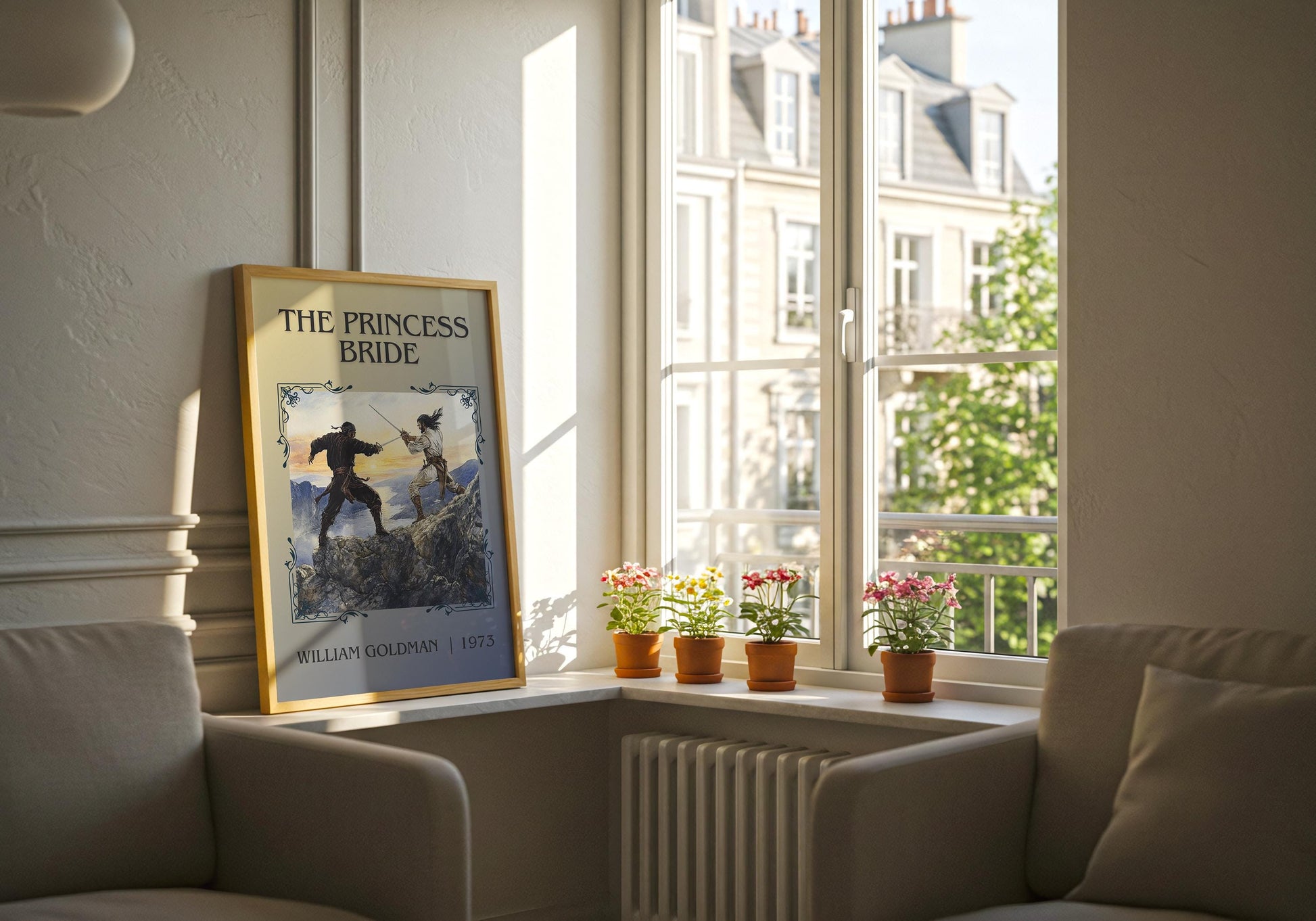 The Princess Bride by William Goldman High Quality Poster Print. Free Delivery Wall Art-Author&Blurb Book Minimalist Home Gift Cover Library