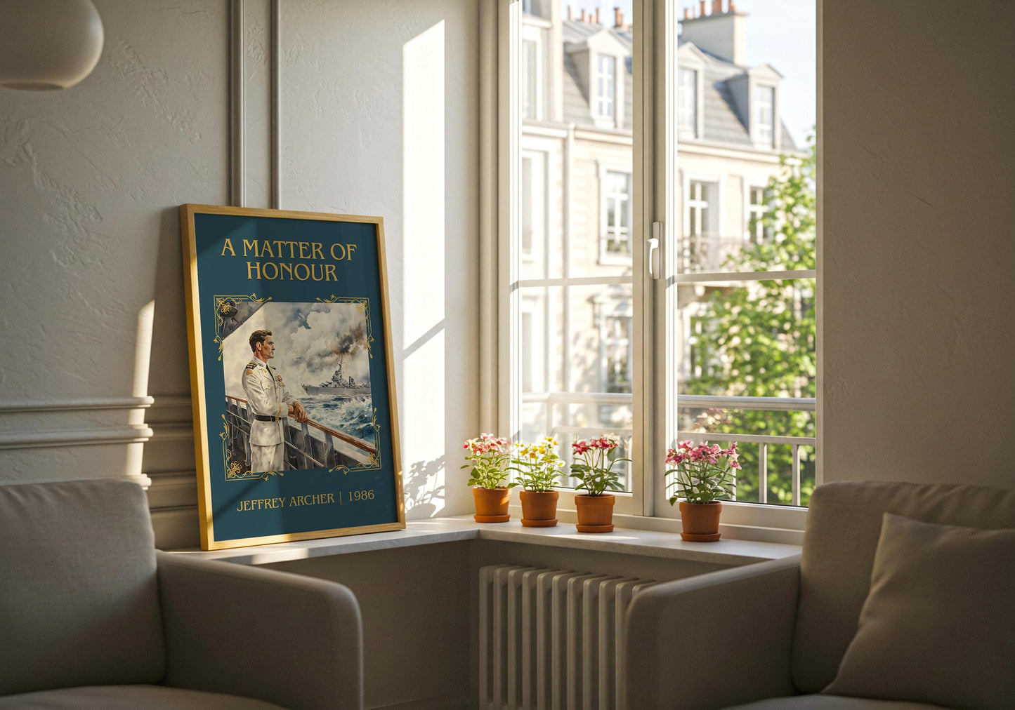 A Matter Of Honour by Jeffrey Archer High Quality Poster Print. Free Delivery Wall Art-Author&Blurb Book Minimalist Home Gift Cover Library
