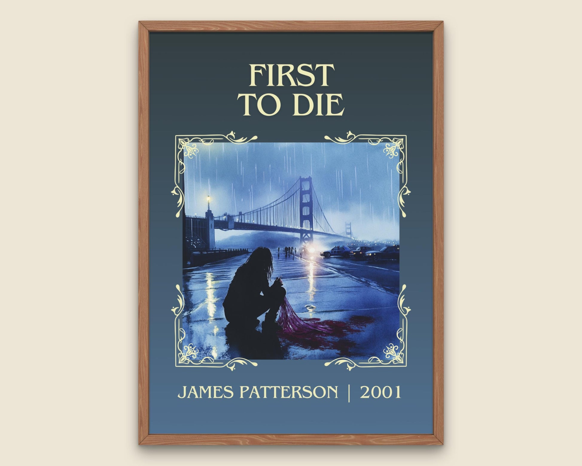 First To Die by James Patterson High Quality Poster Print. Free Delivery Wall Art. Author & Blurb Book/Novel Minimalist Art Gift Decor