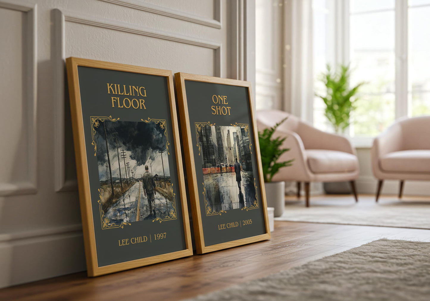 Killing Floor by Lee Child High Quality Poster Print. Free Delivery Wall Art. Author & Blurb Book/Novel Minimalist Art Gift Decor